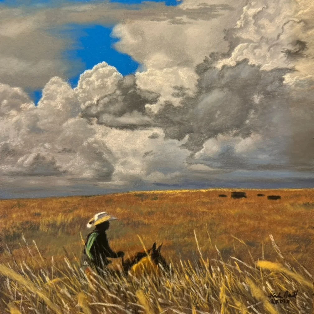 Gather – Herding cattle on the prairie before the storm