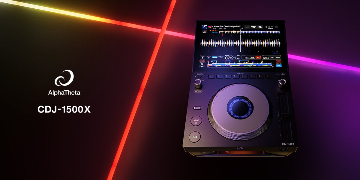 Alphatheta introduces the CDJ-1500X, a new DJ multi player with high-quality performance and usability, cloud connectivity and new audience interaction service