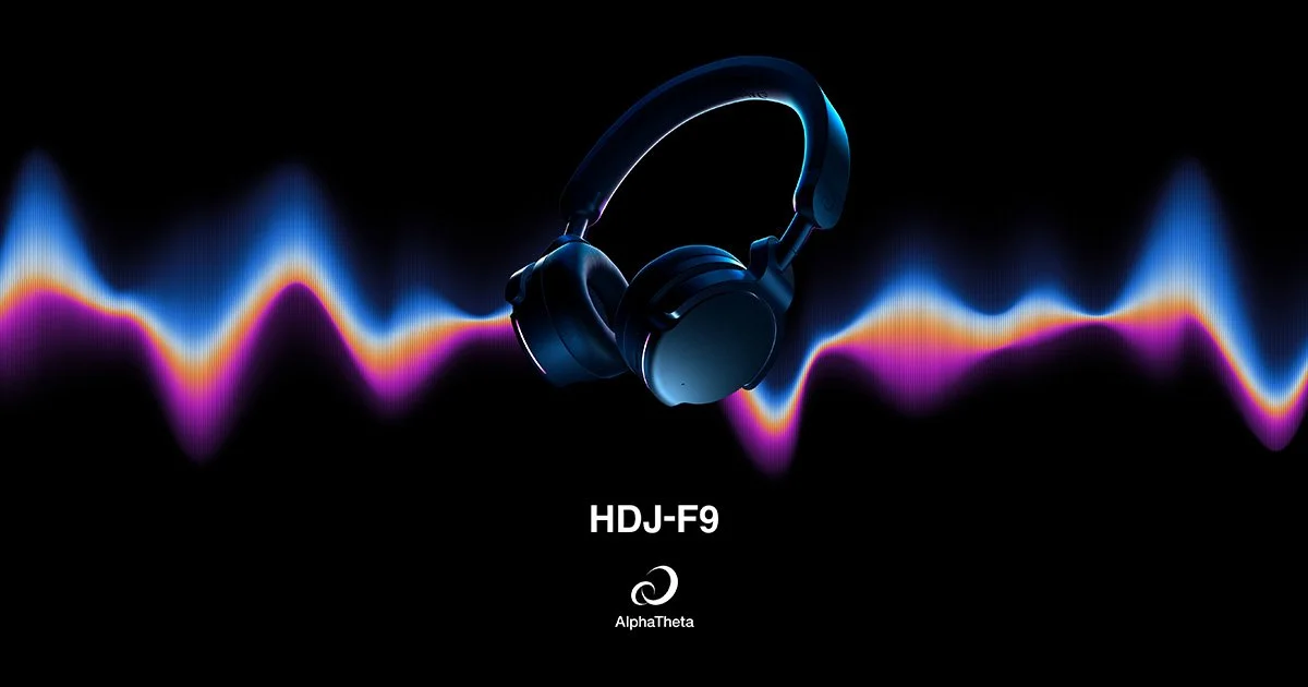 Alphatheta introduces the HDJ-F9 professional on-ear wireless DJ headphones     SonicLink™ ultra-low-latency wireless technology brings new freedom to DJ performances