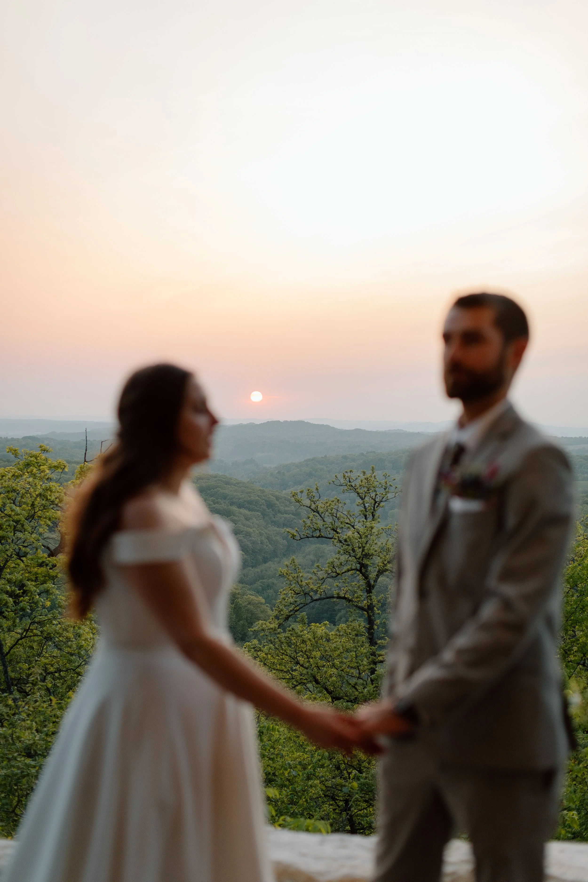 backyard elopement sunset la crosse madison wisconsin photographer