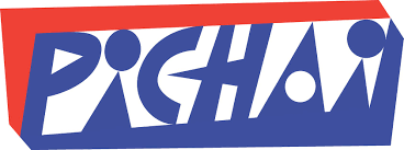Logo with the word 'Pichapai' in bold, stylized blue and red letters