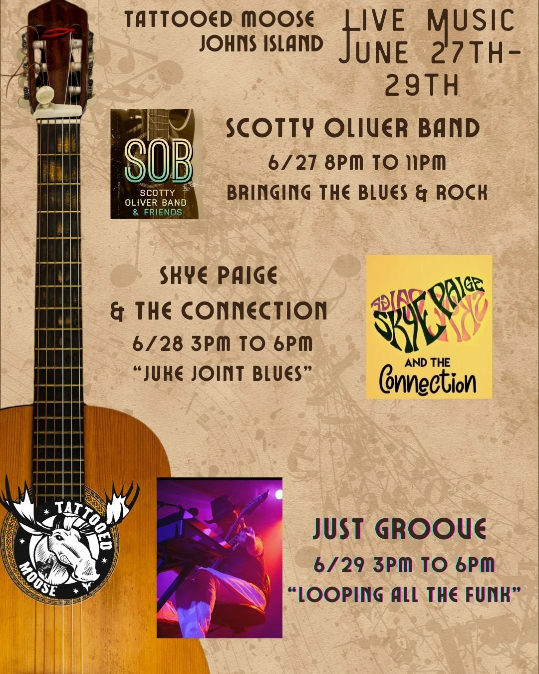 Live music w/ Skye Paige & the Connection