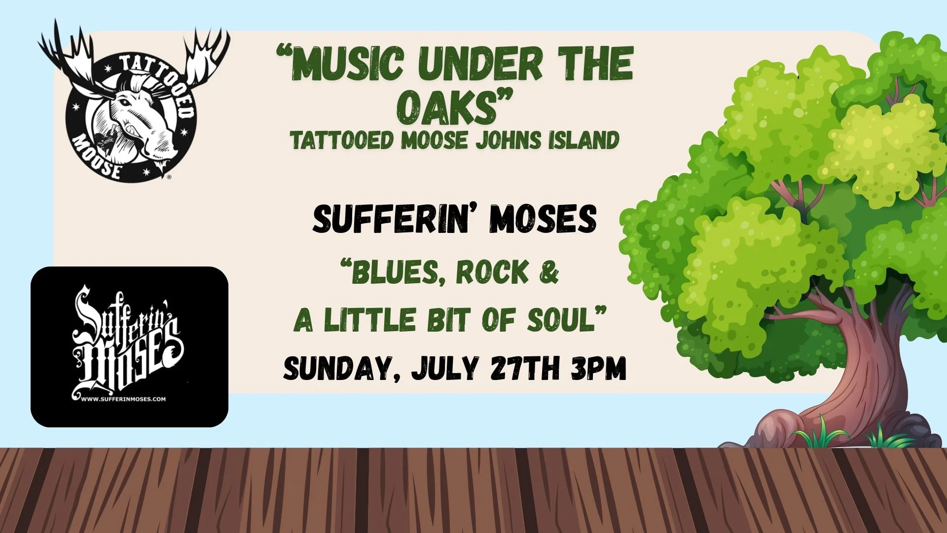 Live Music w/ Sufferin' Moses