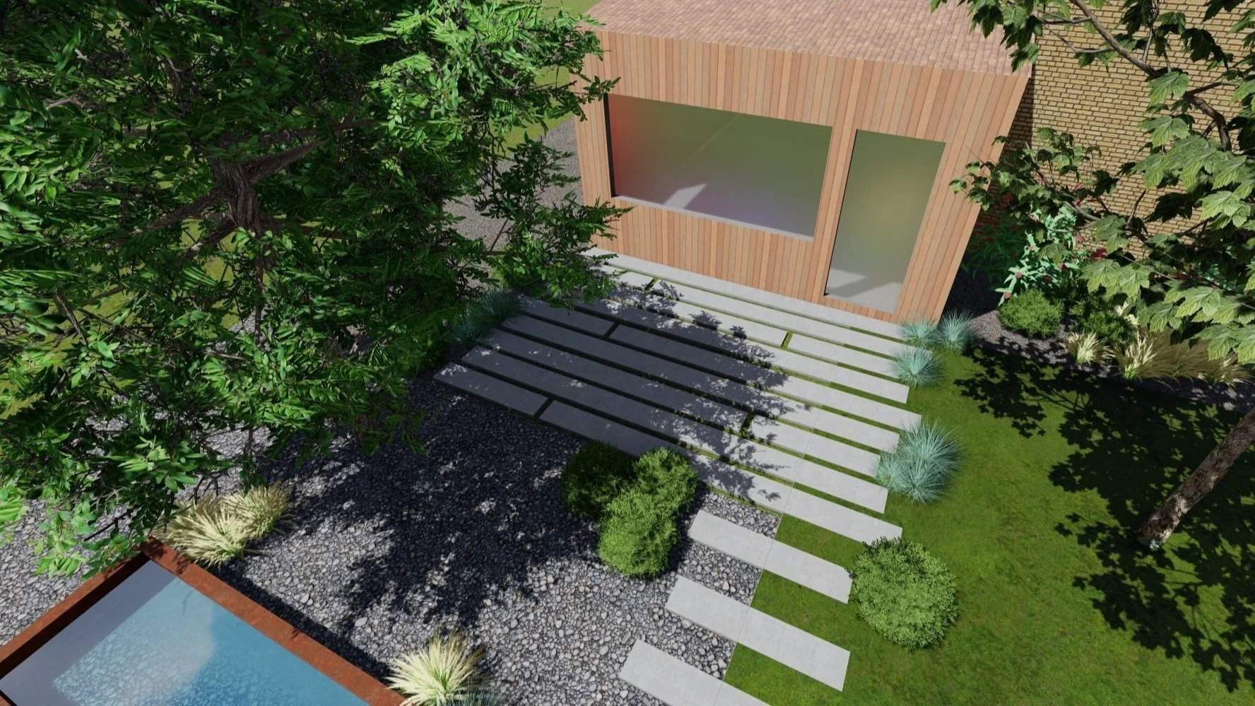 Backyard Design, Fire Pit, Lighting, Native Plants.jpg