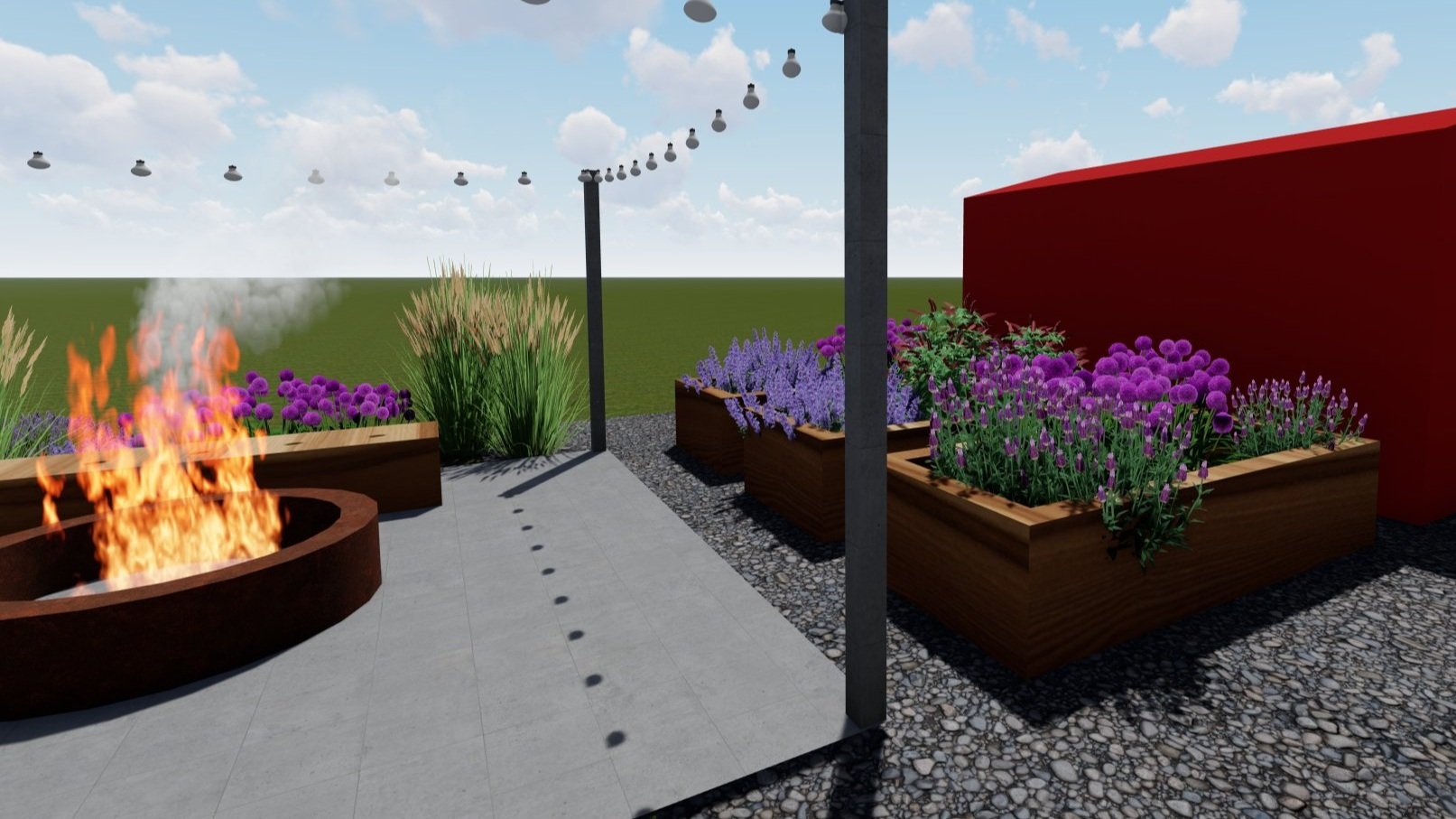 Backyard Design, Fire Pit, Lighting, Native Plants.jpg