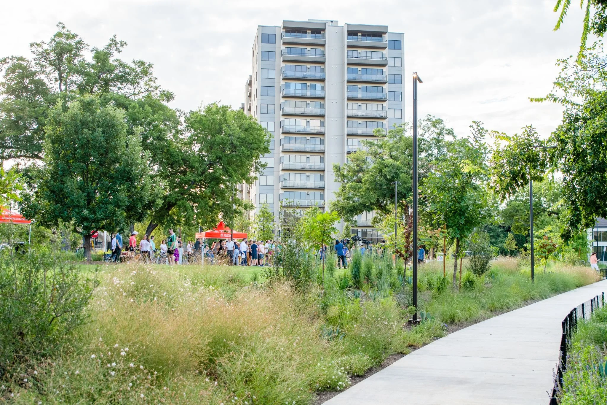 Waterfront design, native landscaping, xeriscaping, low maintenance, native plants, running trail, exercise, nature play, ecological design
