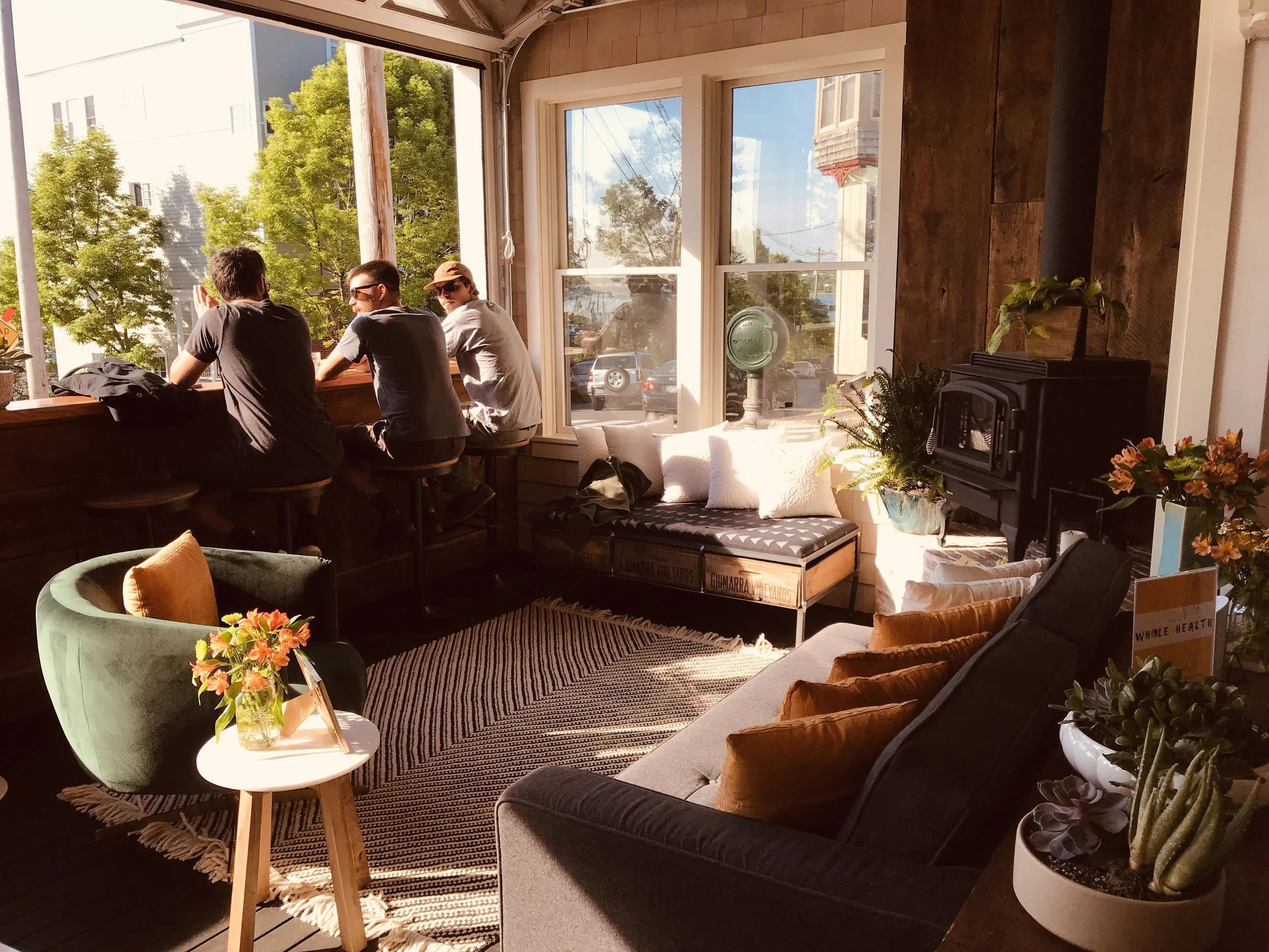 Clean, professional medical spa treatment room with neutral tones at Good Medicine Collective in Portland