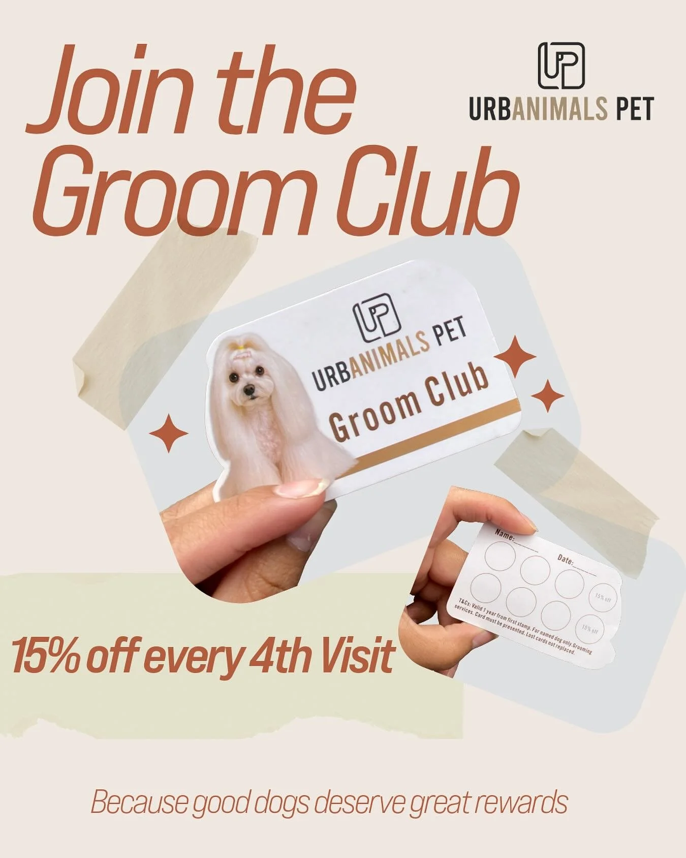 Join our Groom Club 💫
Because loyal pups deserve loyal rewards!
Collect stamps and get 15% off every 4th visit &mdash; it&rsquo;s that simple.
Ask our team for your card next time you visit 🐶✂️

📍 Shop 3, 6 Defries Ave, Zetland (Opp. East Village,