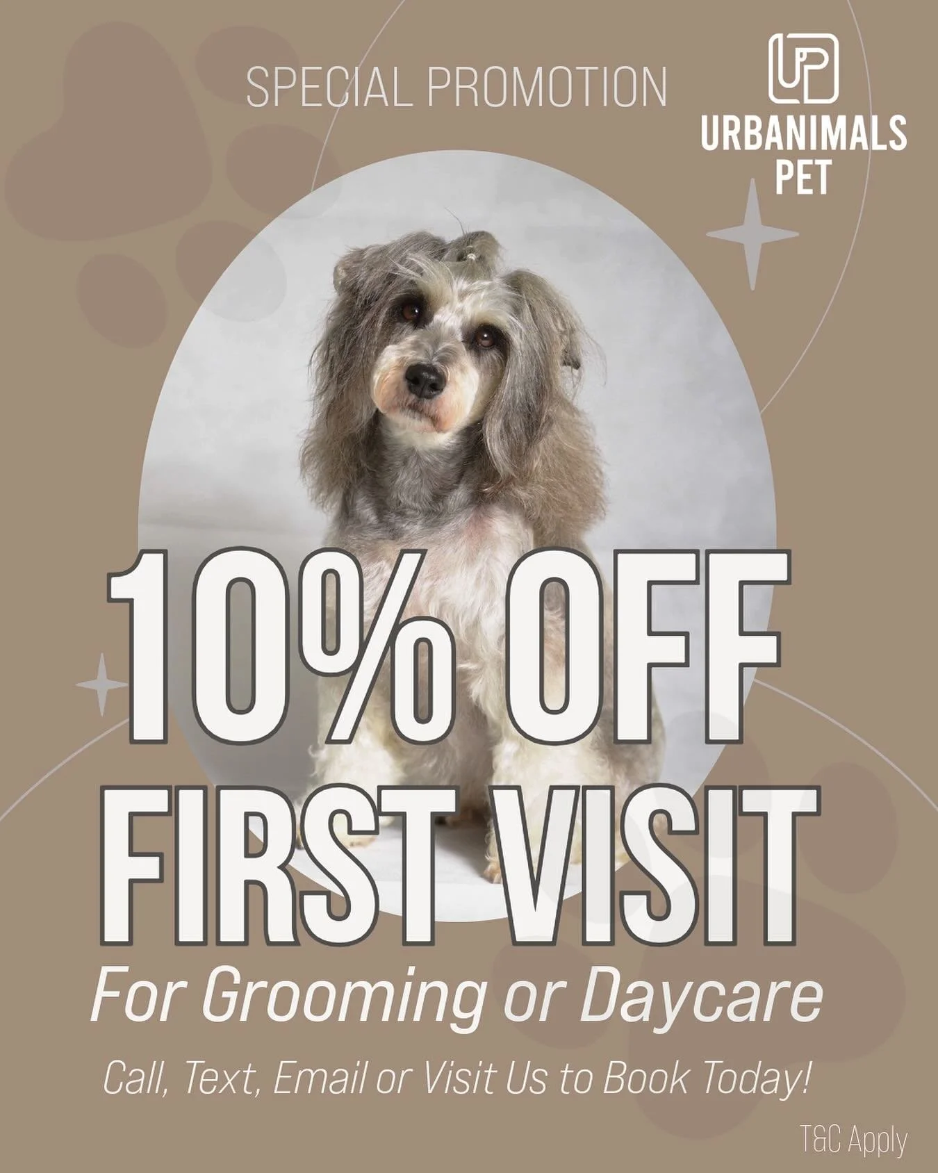 🐶 New here? Let&rsquo;s make your pup&rsquo;s first visit extra special!
Enjoy 10% OFF your first grooming or daycare session 💛
Call, text, or email us to book today!
📞 02 9662 7367&emsp;|&emsp;📱 0414 191 367
📍 Shop 3, 6 Defries Ave, Zetland, NS