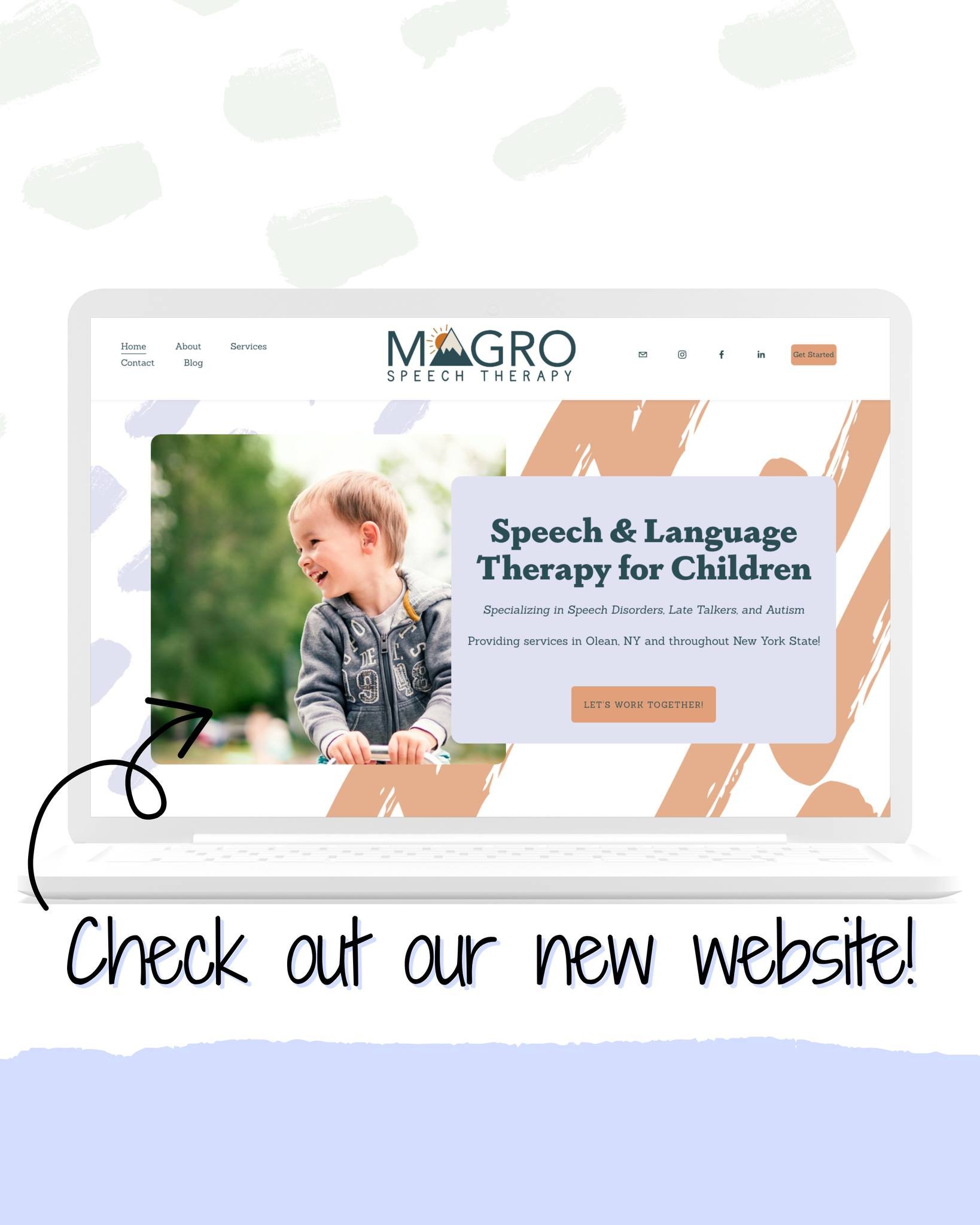 Check out our brand new website to learn more about our services, our expertise, and how we can best serve you! www.magrospeechtherapy.com
☝When you work with Magro Speech Therapy, you are working with a small, local business who puts you and your fa