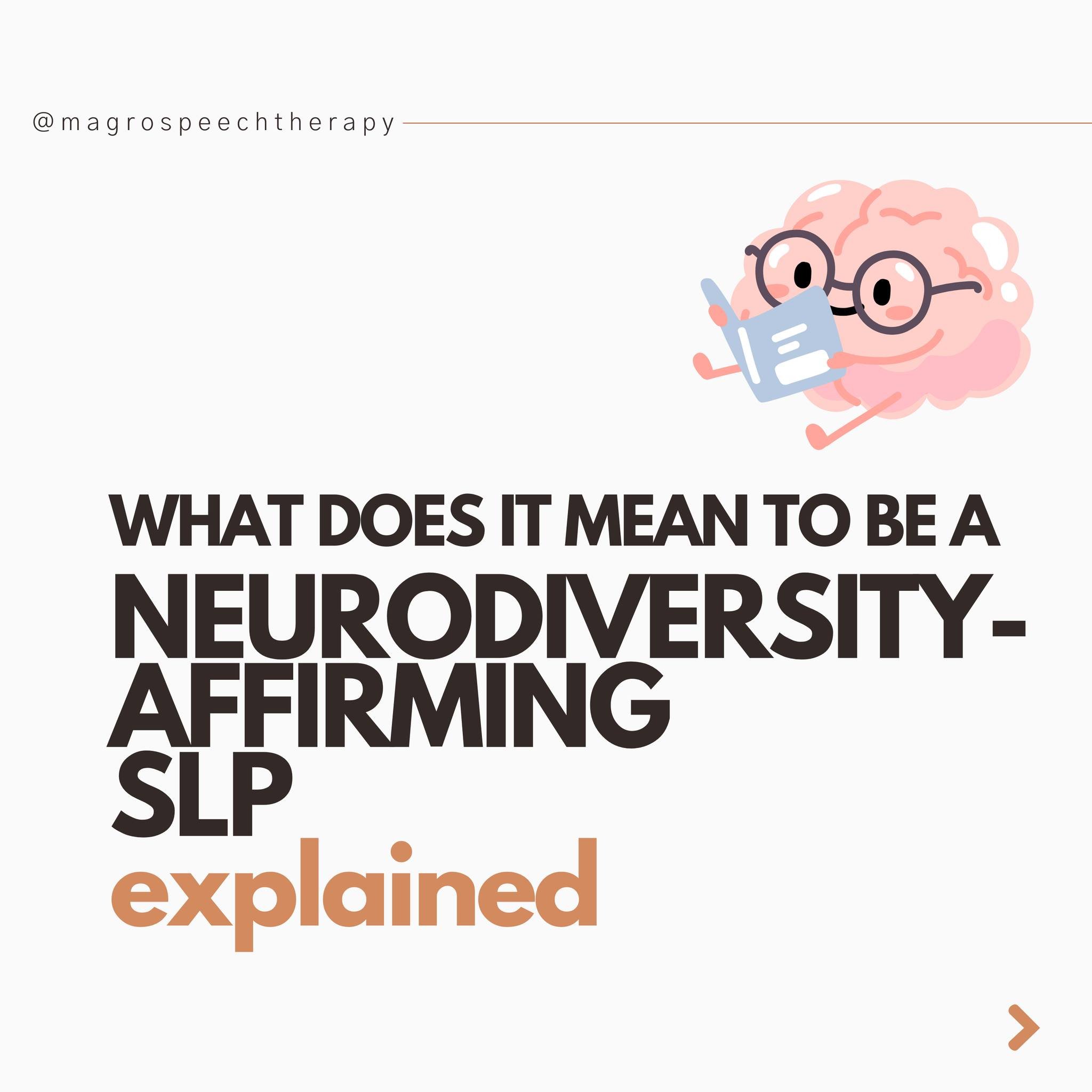 &ldquo;The way forward is not to seek a way of changing autistic people to make them &lsquo;fit in&rsquo; but to change society to make all of us more tolerant of diversity.&rdquo; &ndash; Mitchell et al., 2021

A neurodiversity-affirming SLP will:
-