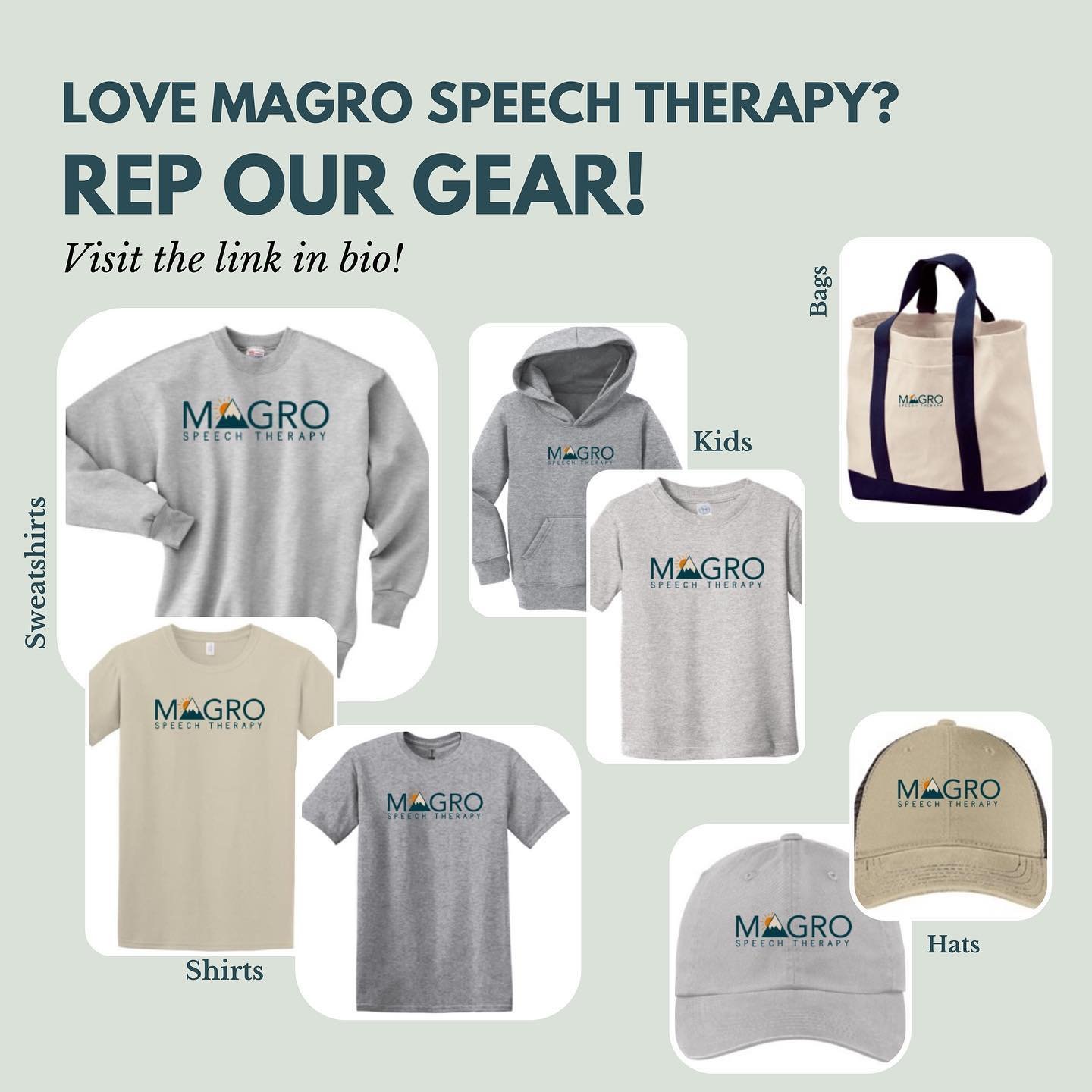📢You asked, we answered! 
🔗Visit the link in our bio or message us for the link to get your hands on some Magro Speech Therapy gear! 
#supportlocaleverything