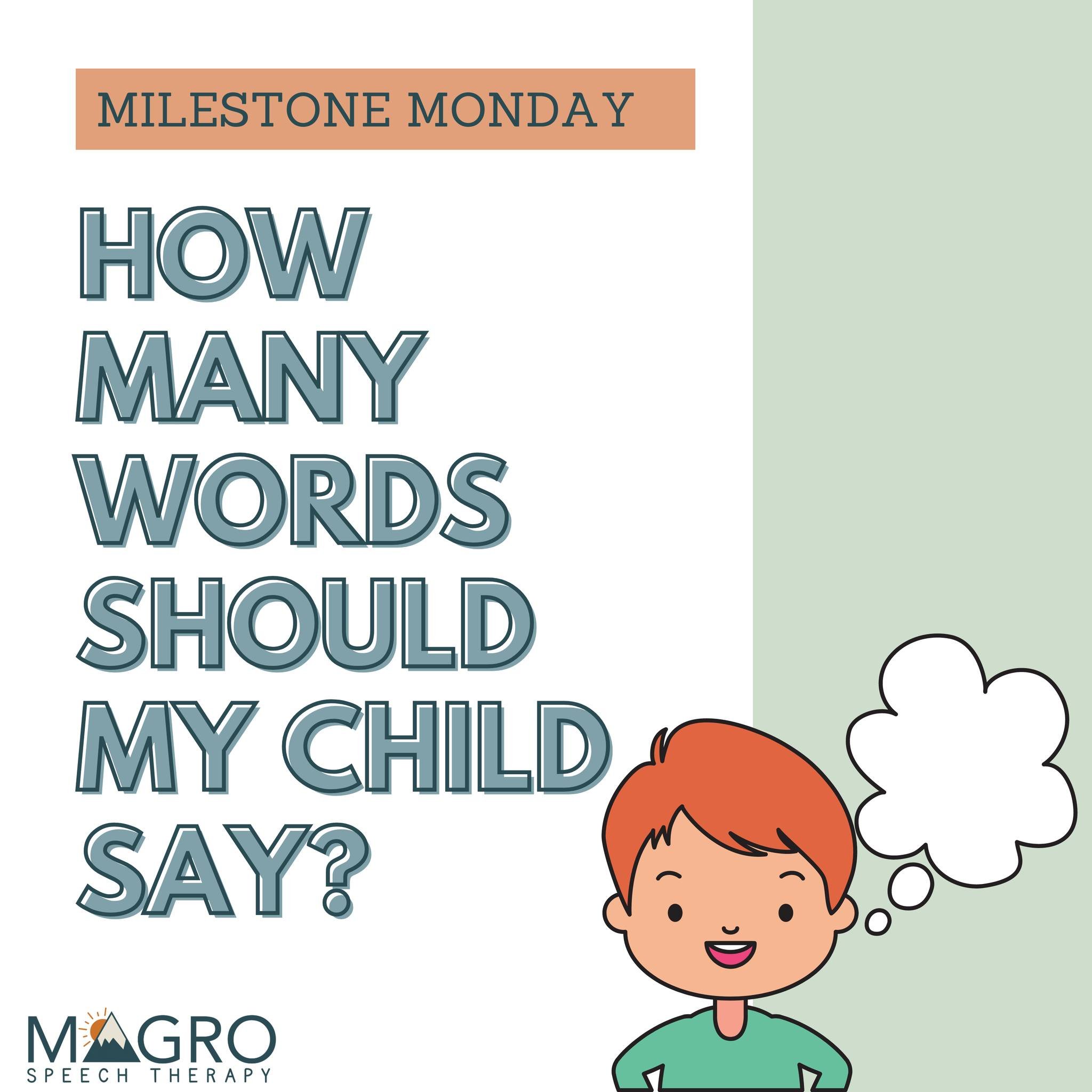 Tracking milestones might be one of the most stressful parts of parenthood (IMO). Use this quick, simple guide to understand how many words your child should say and when!
Not sure if your child is on track? Concerned or curious about development? Al
