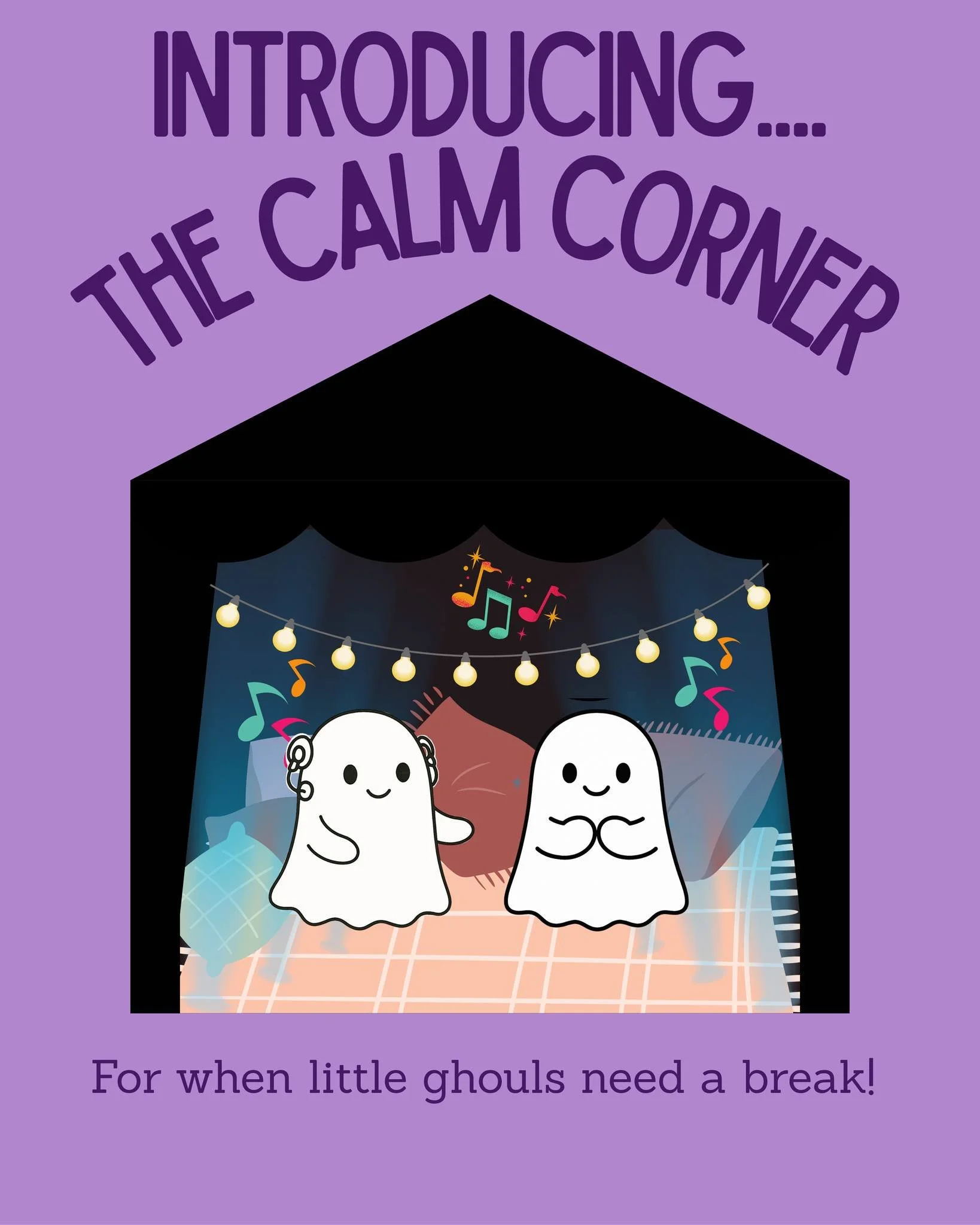 New this year: the Calm Corner! 🎃💜
Halloween can be overwhelming, so we&rsquo;re adding a cozy tent space where anyone can take a break. It&rsquo;s perfect for a sensory reset before heading back to the fun. We can't wait to see everyone this Sunda