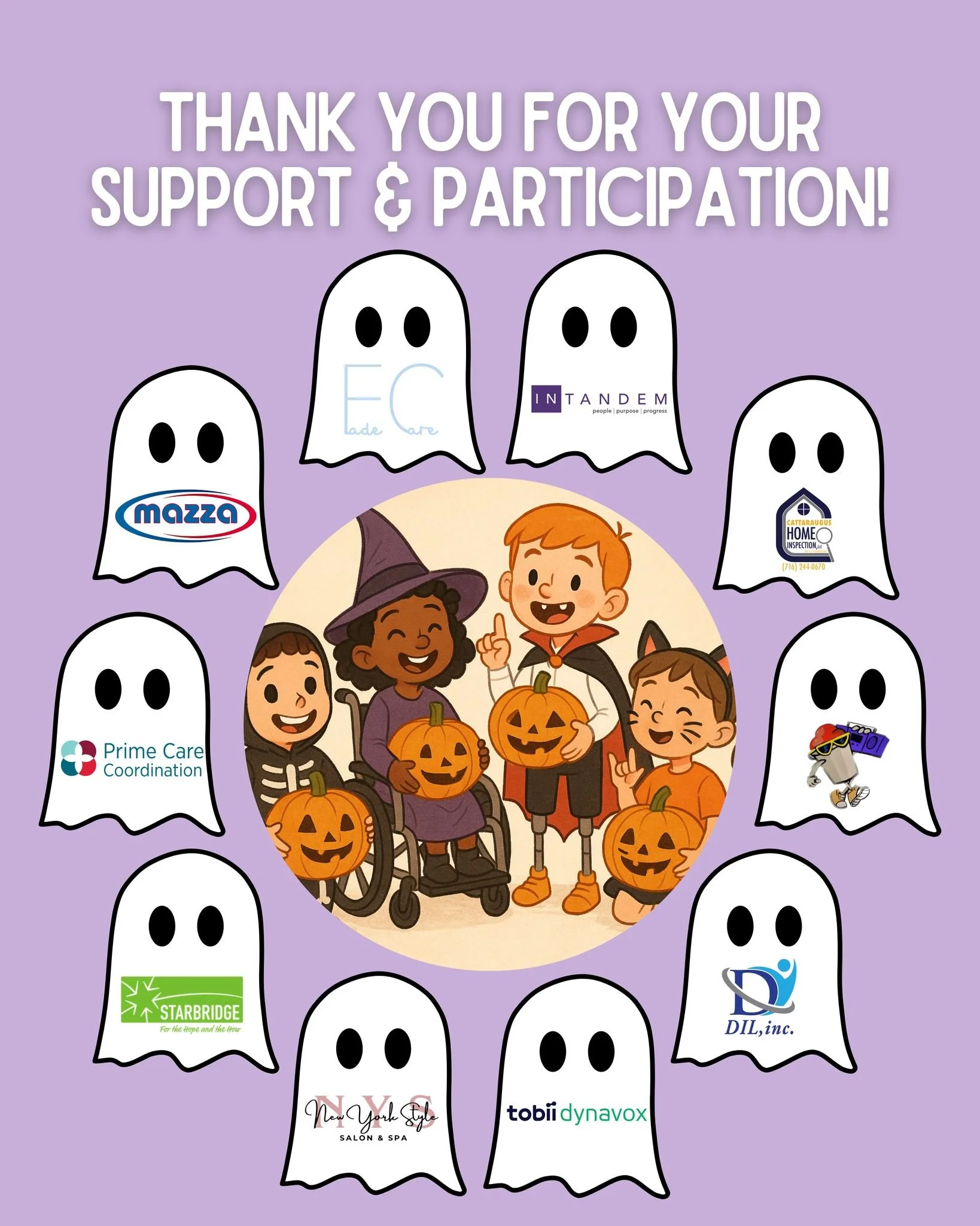 Huge shoutout to our amazing sponsors and community partners who make this event possible! 🙌
By hosting tables, providing treats, or donating time and resources, you’re creating a space where every children of all abilities have the ability to