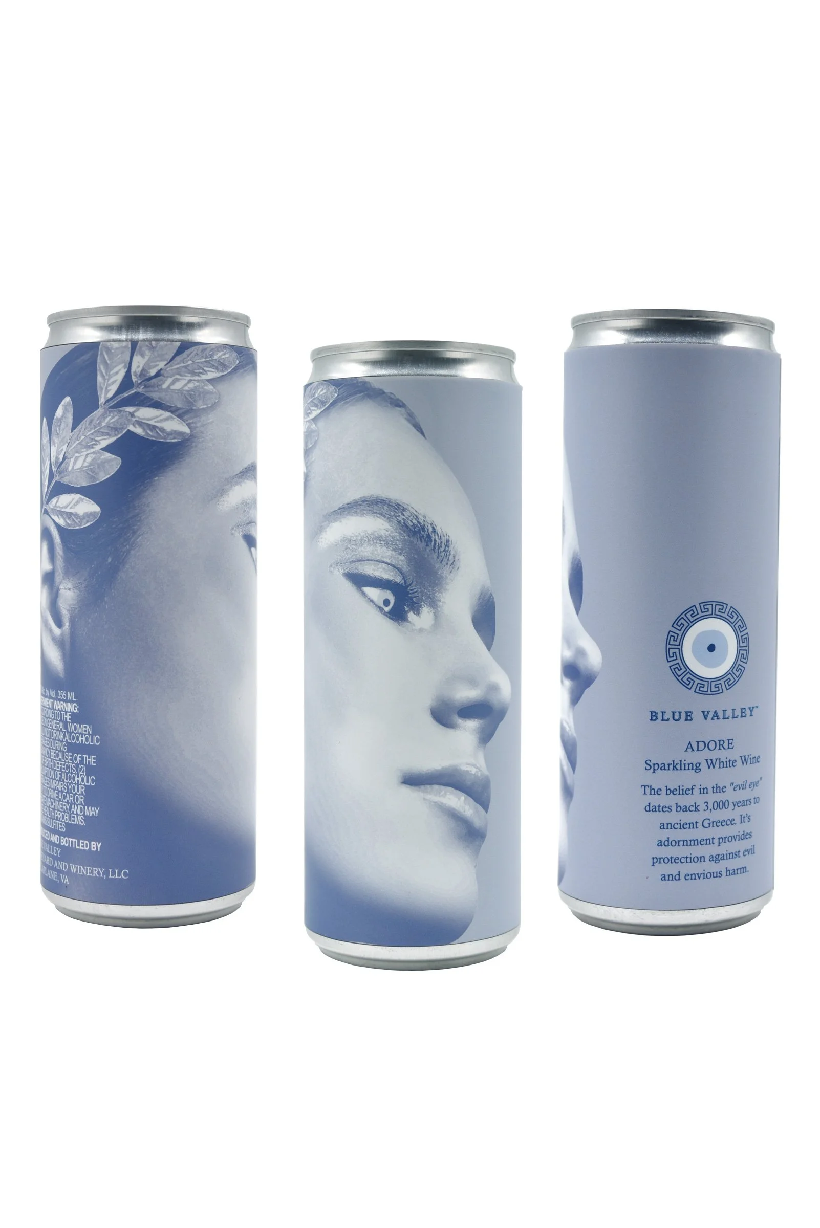 Loblolly Packaging Design Blue Valley Vineyard and Winery Canned Wine Series