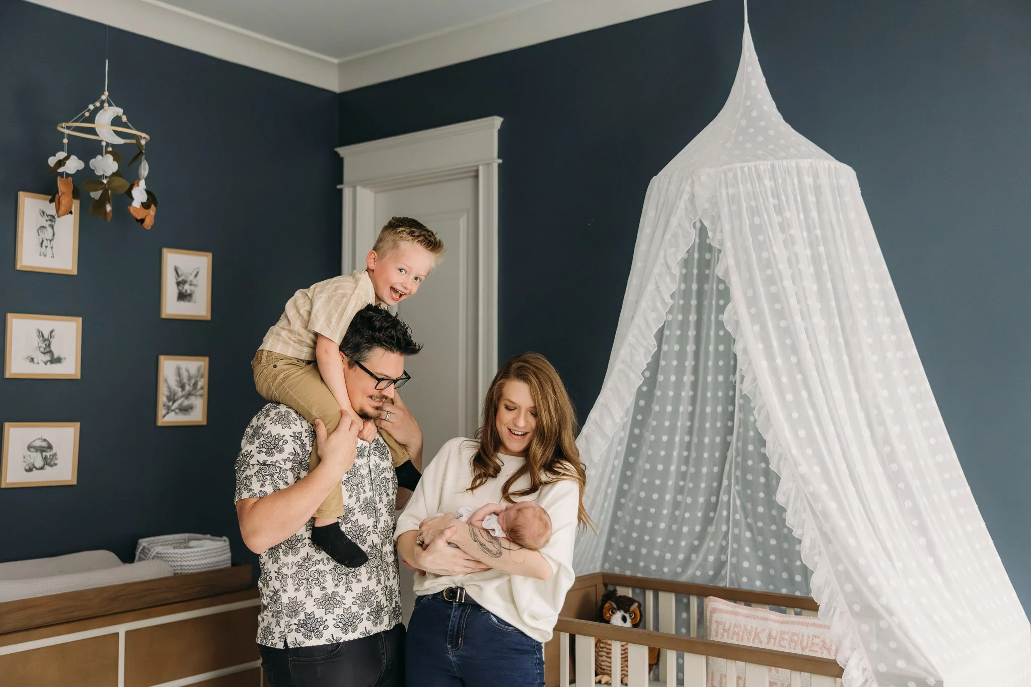 Relaxed In-Home Newborn Session in Nashville | Lifestyle Newborn Photography