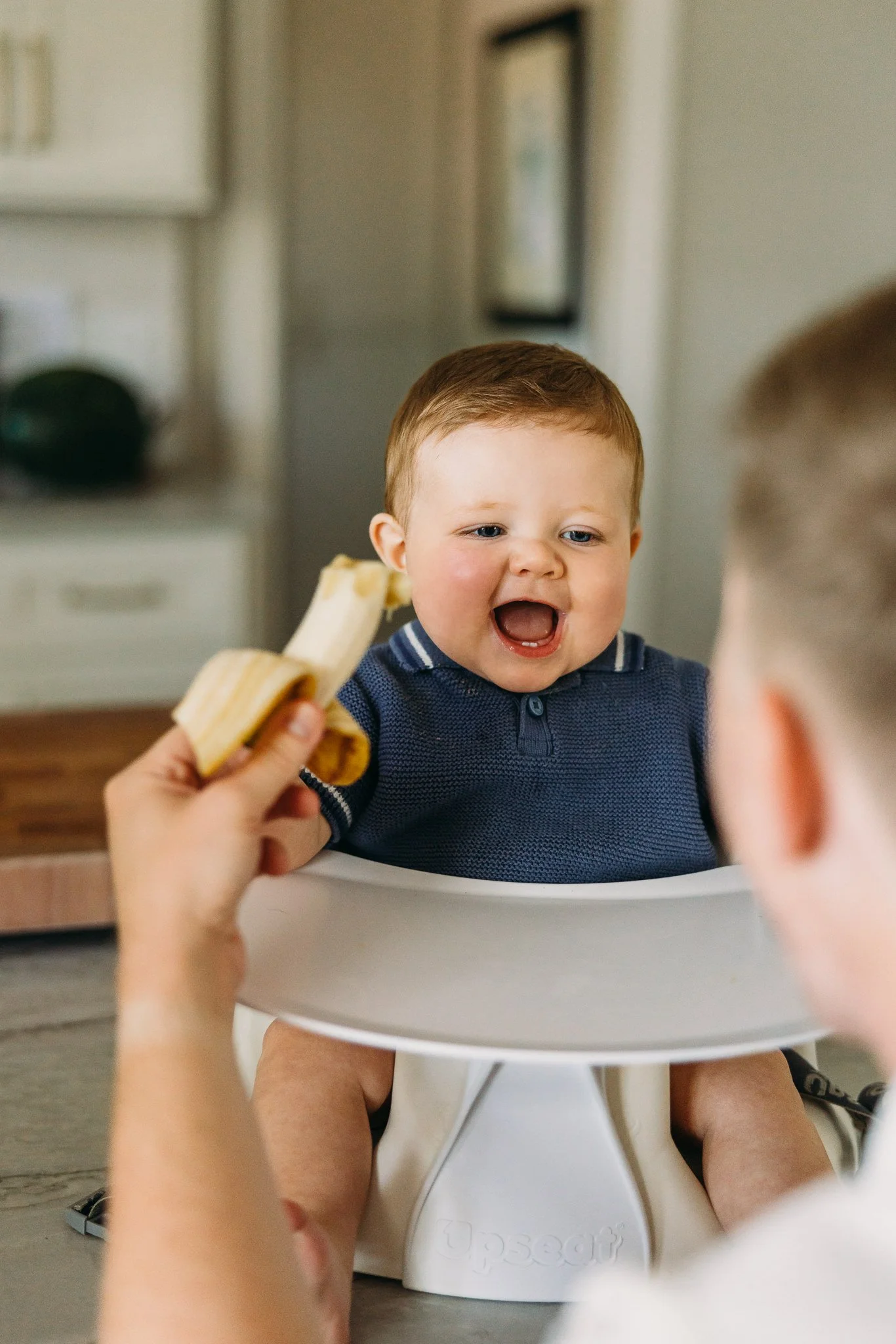 Nashville baby trying his first foods