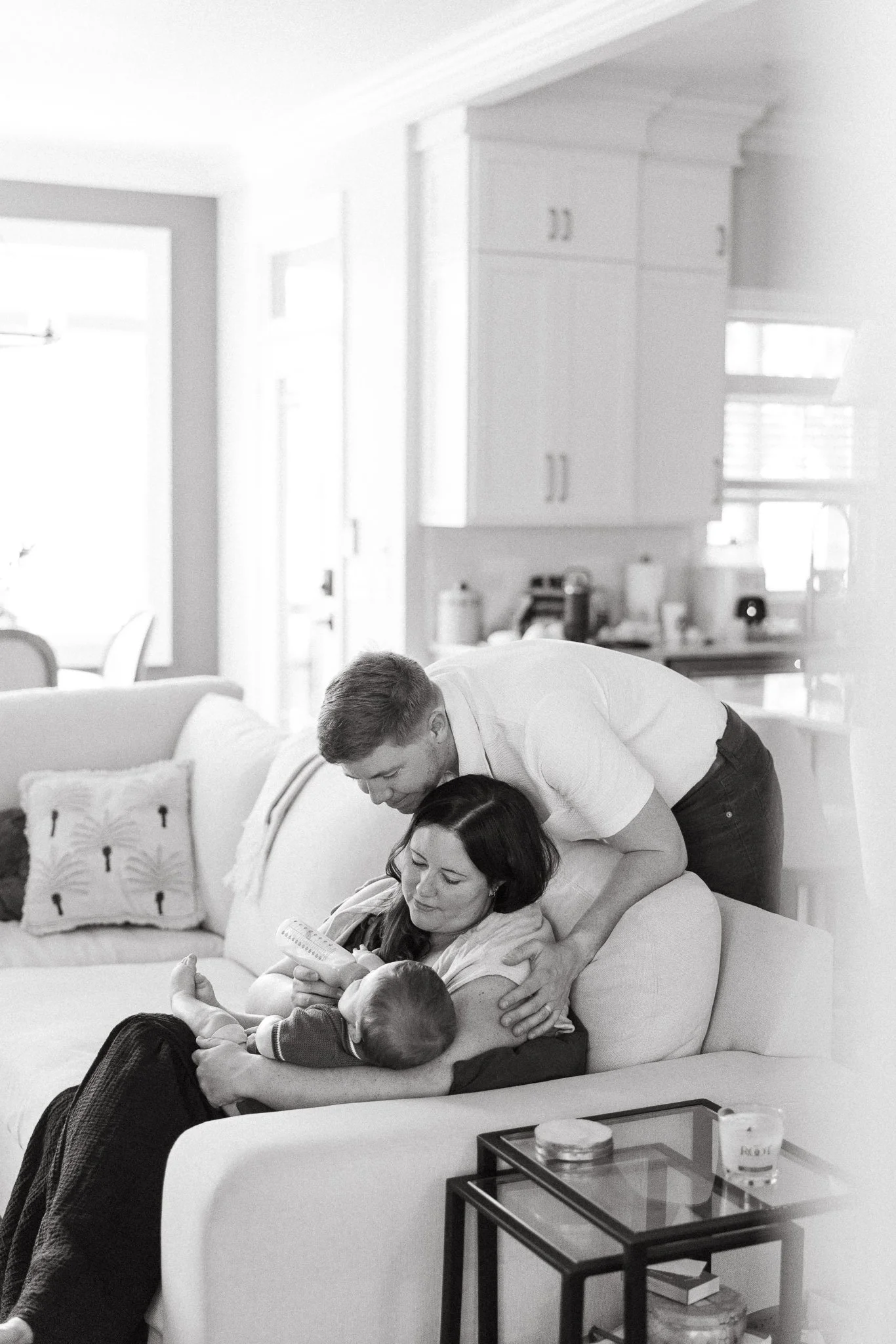 Family photos at home baby's first year nashville