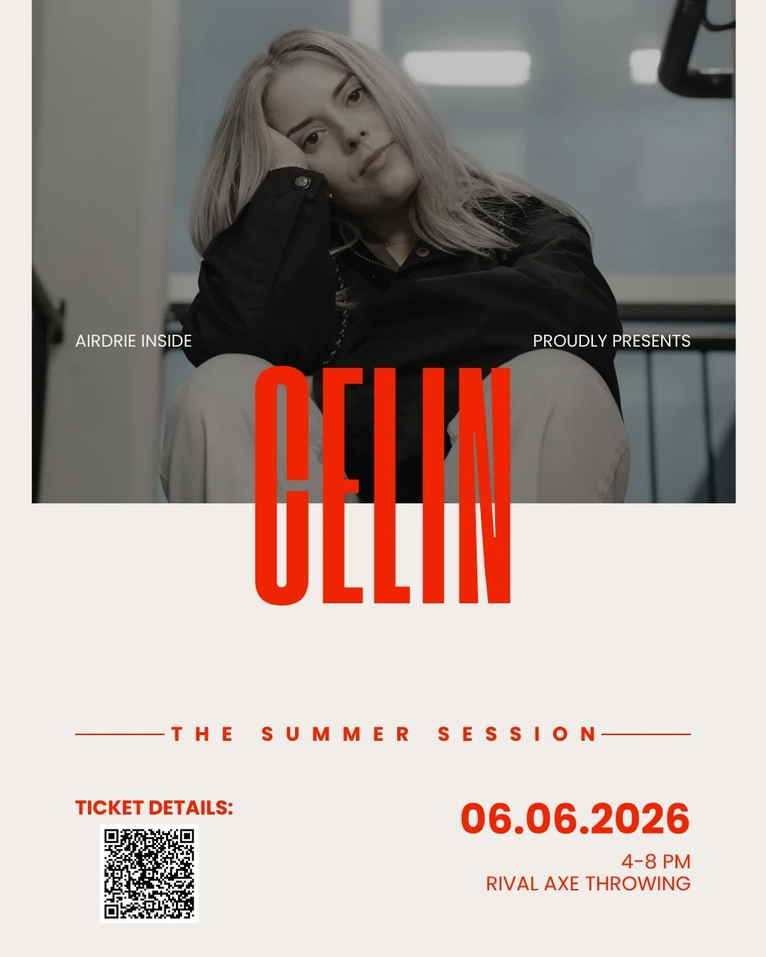 The Summer Session takes place this weekend and I&rsquo;m so happy to be part of it, sharing the stage with my talented friends from Airdrie. 

I grew up and went to school in Airdrie and so I&rsquo;m always happy to come play shows there. This sessi