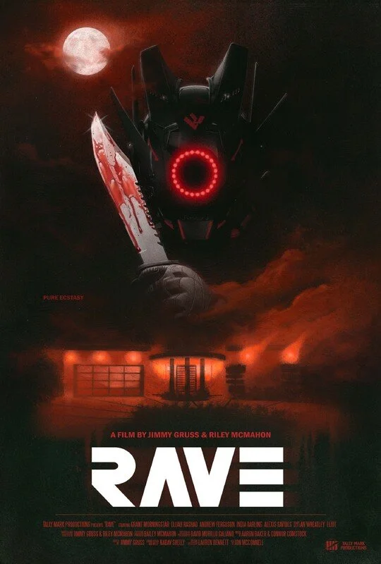 
RAVE (U.S.) - Jimmy Gruss, Riley McMahon;
A masked DJ slices and dices his way through an afterparty in the Hollywood Hills.