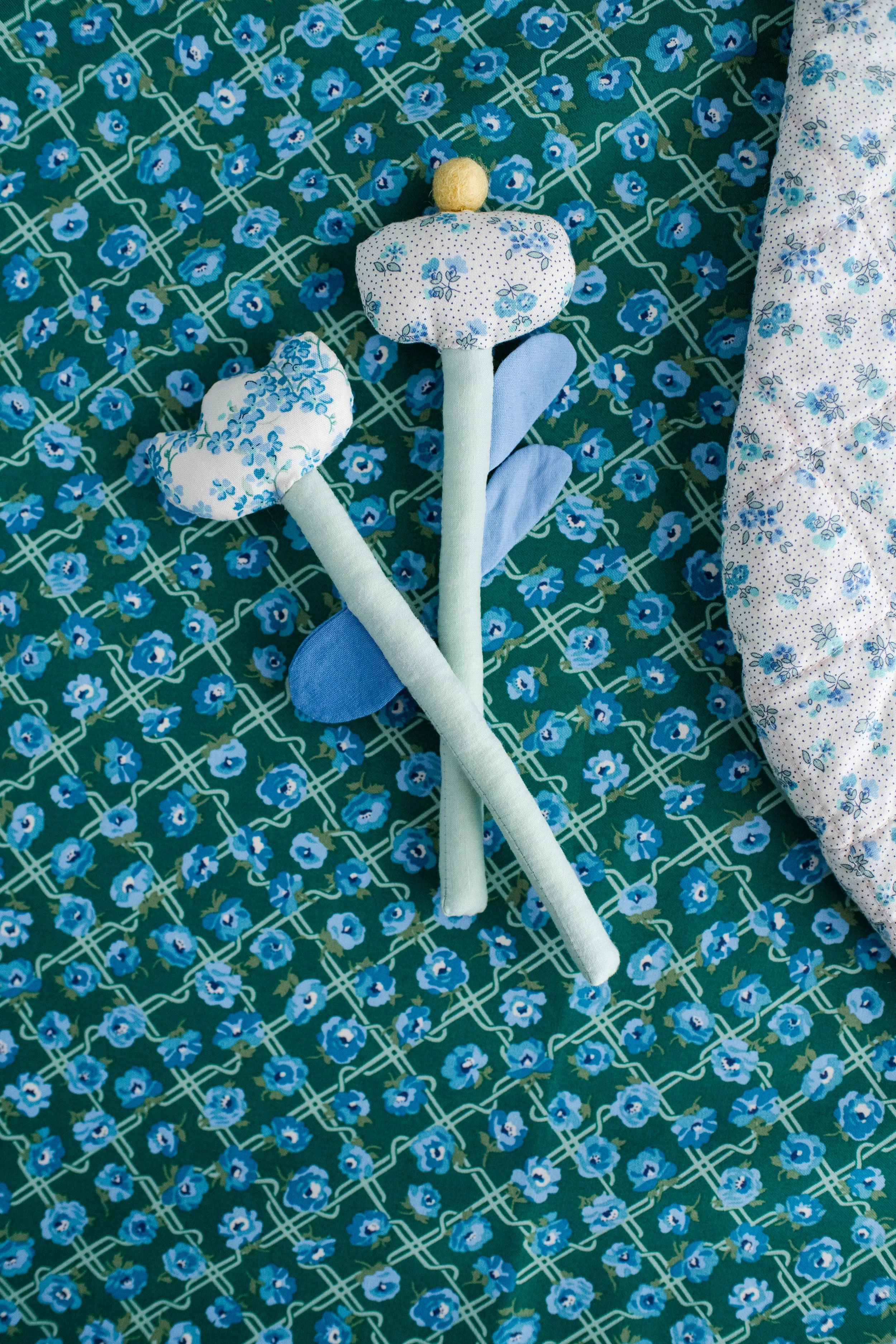 DIY Fabric Flower Sewing Pattern