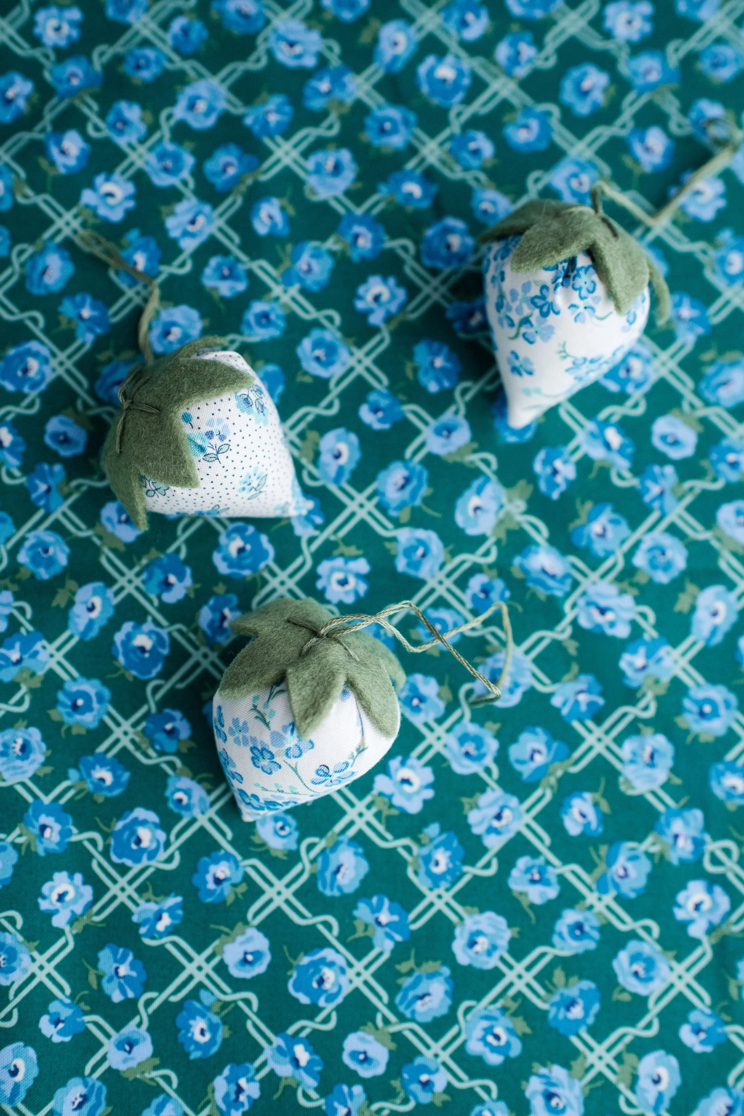 DIY Strawberry Ornament Sewing Pattern by Kyla Something