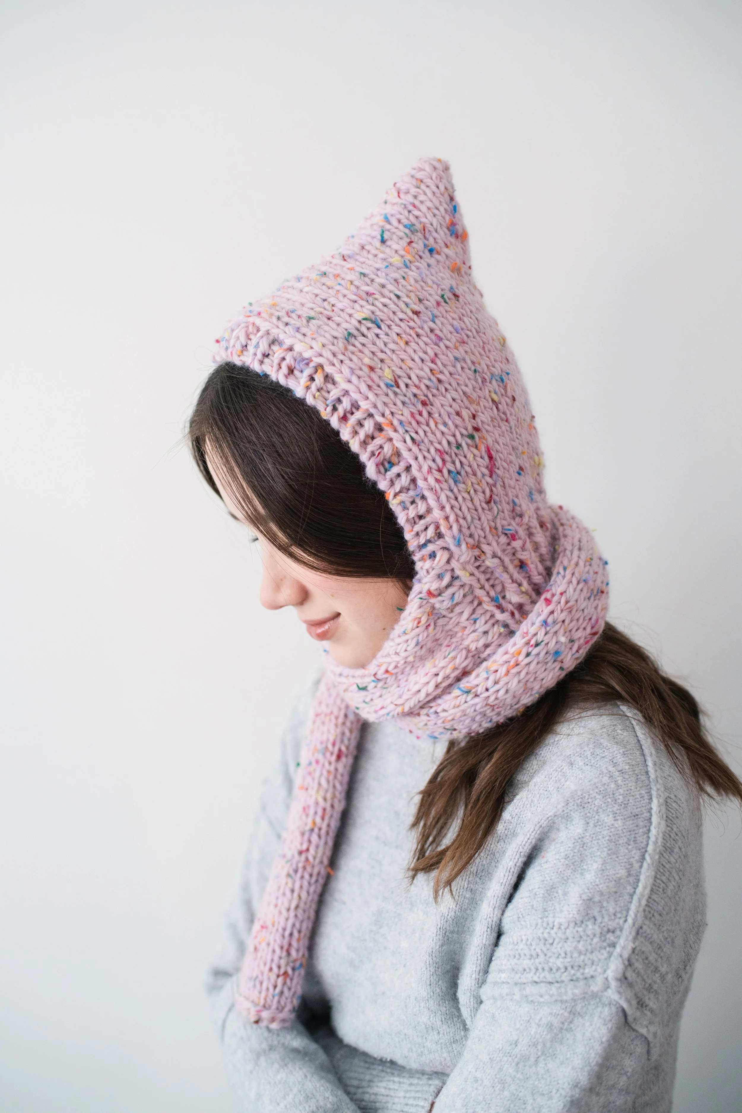 Pixie Bonnet Knitting Pattern by Kyla Something