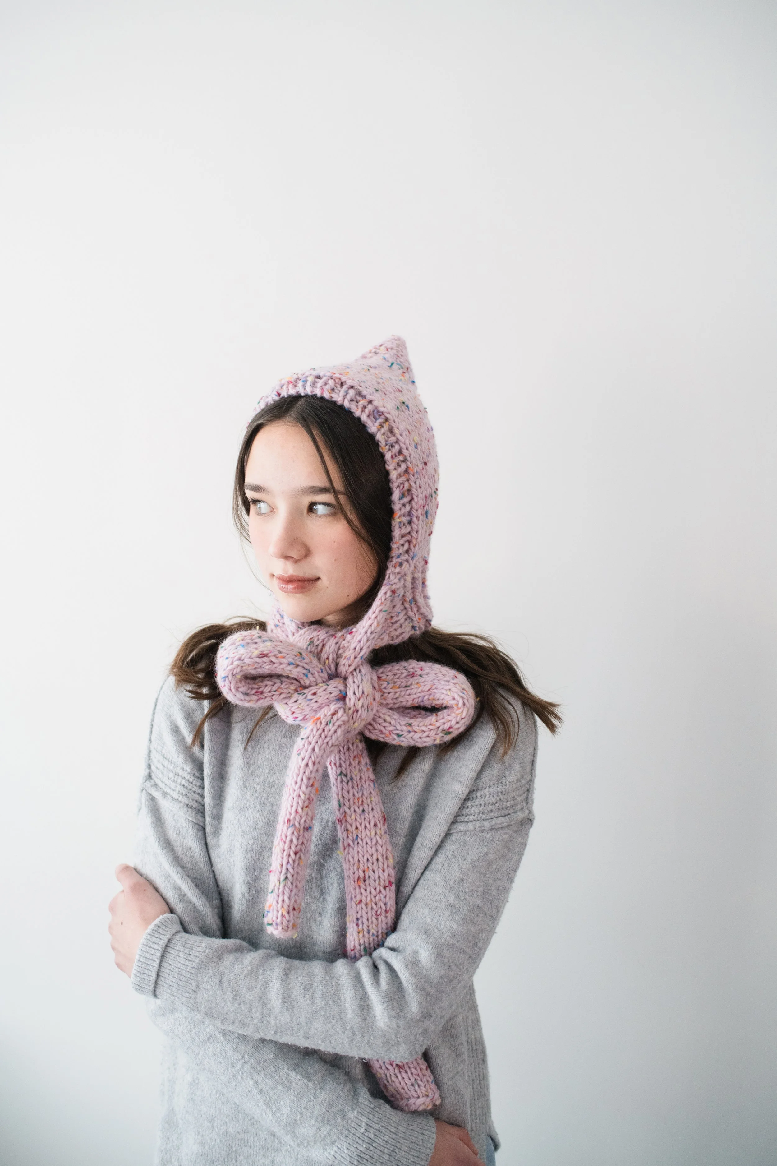 Pixie Bonnet Knitting Pattern by Kyla Something