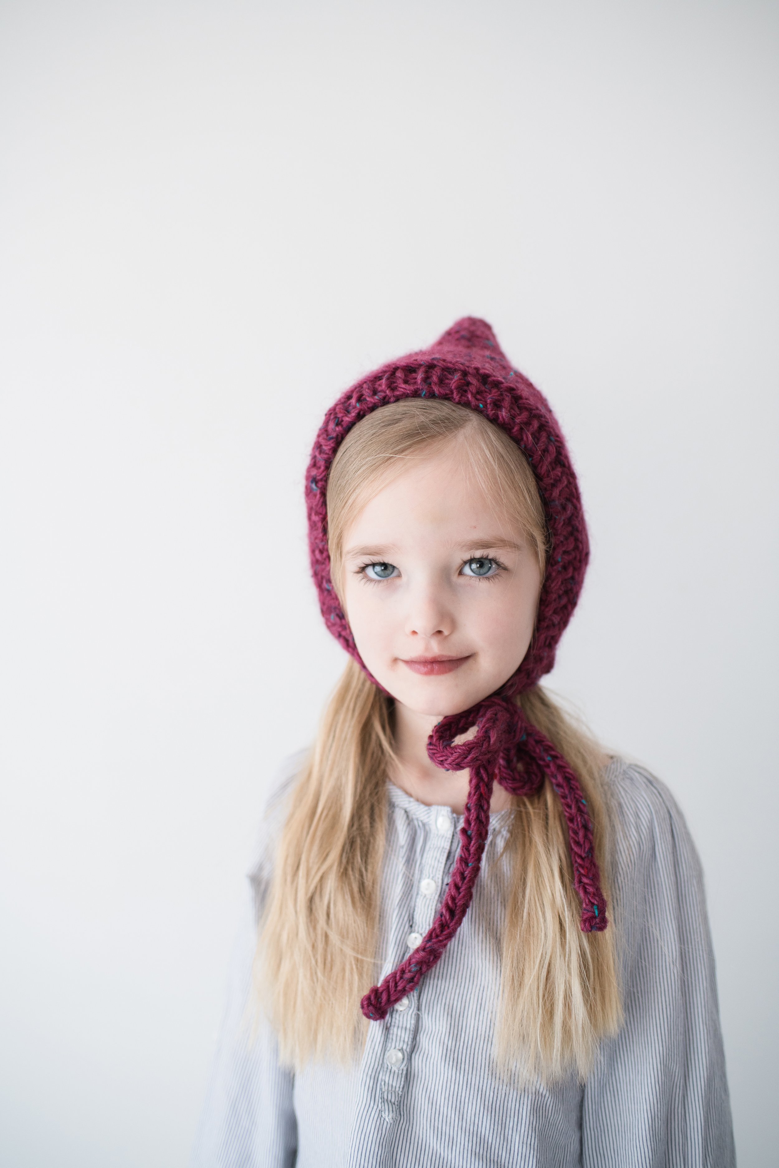 Pixie Bonnet Knitting Pattern by Kyla Something