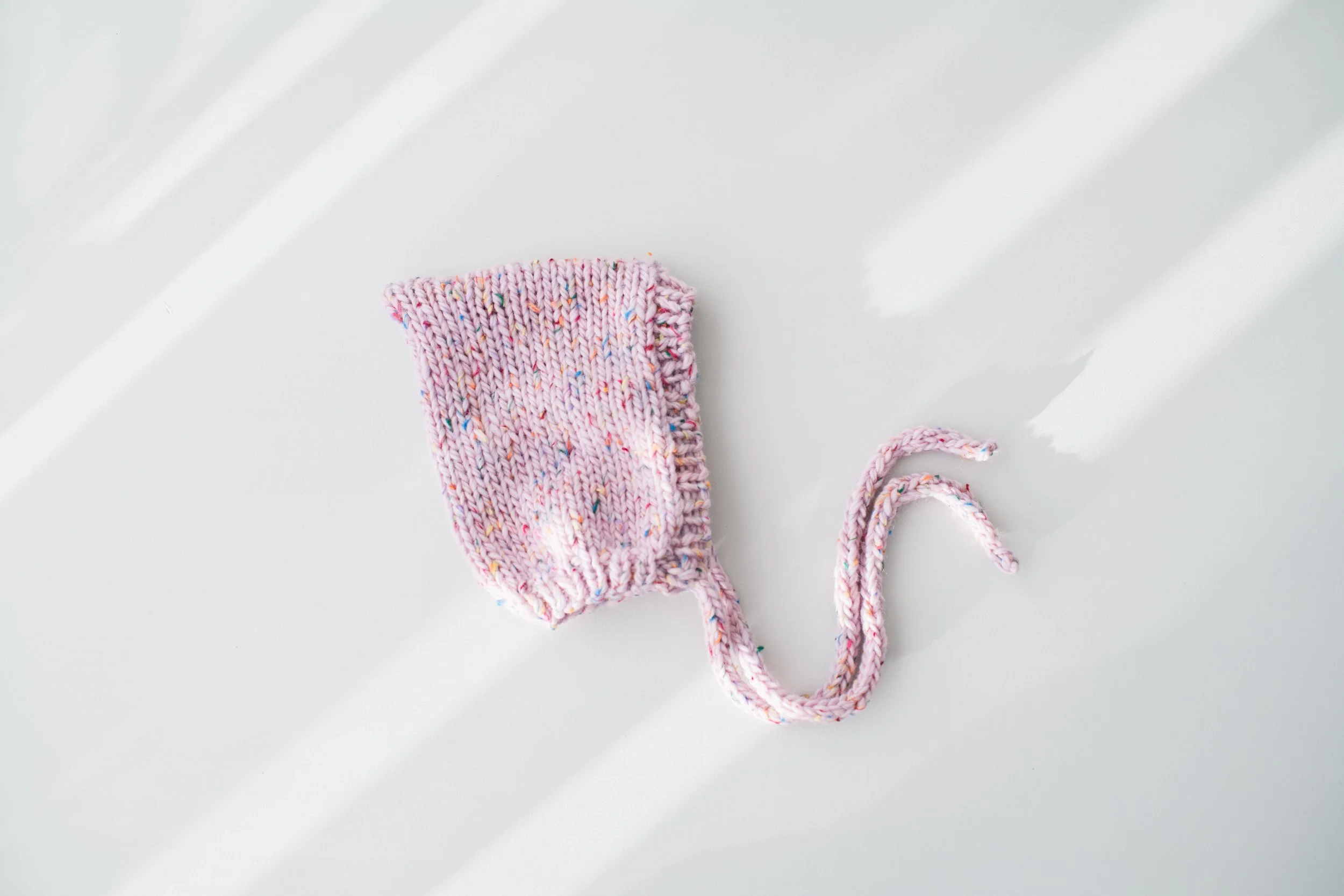 Pixie Bonnet Knitting Pattern by Kyla Something
