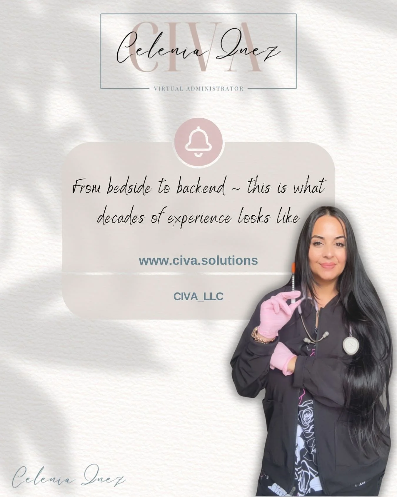 Before I founded CIVA, I was deep in the heart of patient care - comforting new moms in labor and delivery, working with newborns in NICU, working in detox and ICU units, drawing blood, managing clinical &amp; admin tasks, also spent years in family 