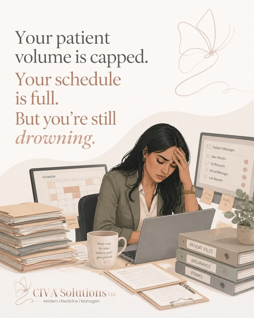I built CIVA because I watched too many solo practitioners choose between two bad options: cap their patient volume or hire full-time staff and inherit all the operational burden that comes with it.

Neither is the answer.

After 26+ years in healthc