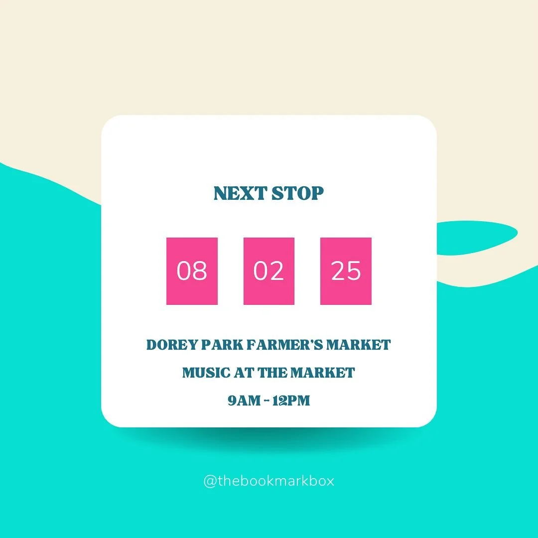 First stop of August is this weekend! ✨

We&rsquo;ll be back at @doreyfarmersmarket on Saturday, August 2nd from 9am-12pm. Come chat about your latest read and find your newest one! 

See you soon, book besties! 💖

#thebookmark #thebookmarkbox #mobi
