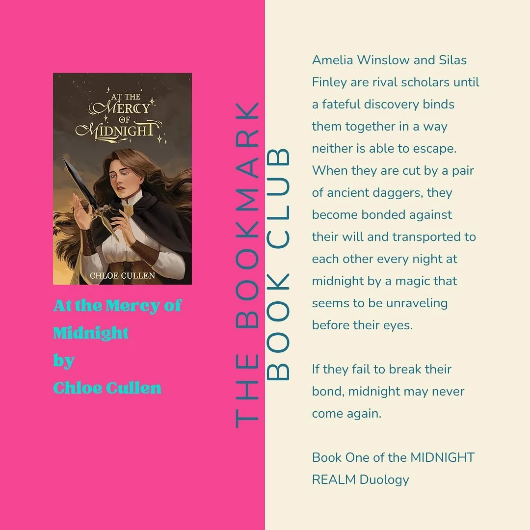 Hello again, book besties! 💖 So glad to be back in the full swing of things, which means it's time for our book this month - At the Mercy of Midnight by Chloe Cullen!

Adapted from a favorite fanfiction, this story has all your favorite tropes: enem