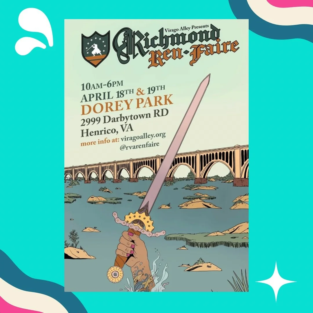 Huzzah! It&rsquo;s official! Our first event for 2026 will be at the inaugural Richmond Ren Faire, taking place April 18th &amp; 19th at Dorey Park.

Across 13 activated acres of Dorey Park, guests will encounter:
✨100+ local artisan vendors and food