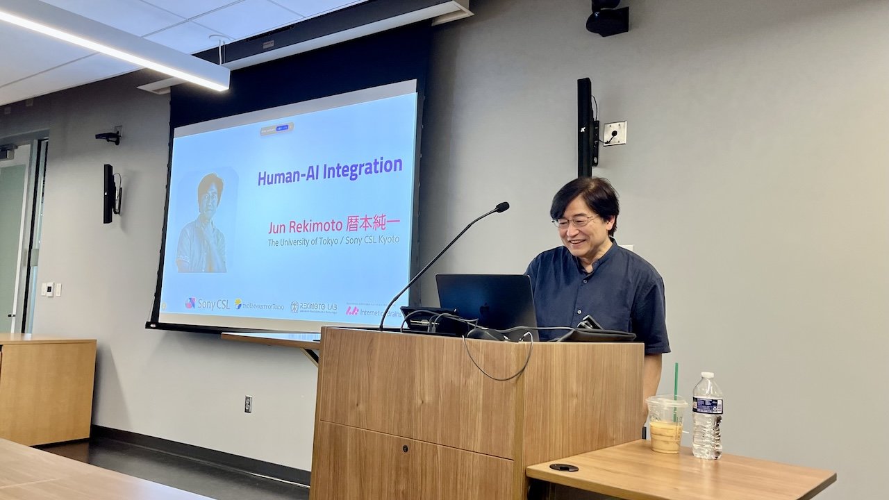 Prof. Jun Rekimoto (UTokyo/Sony CSL) visited our lab