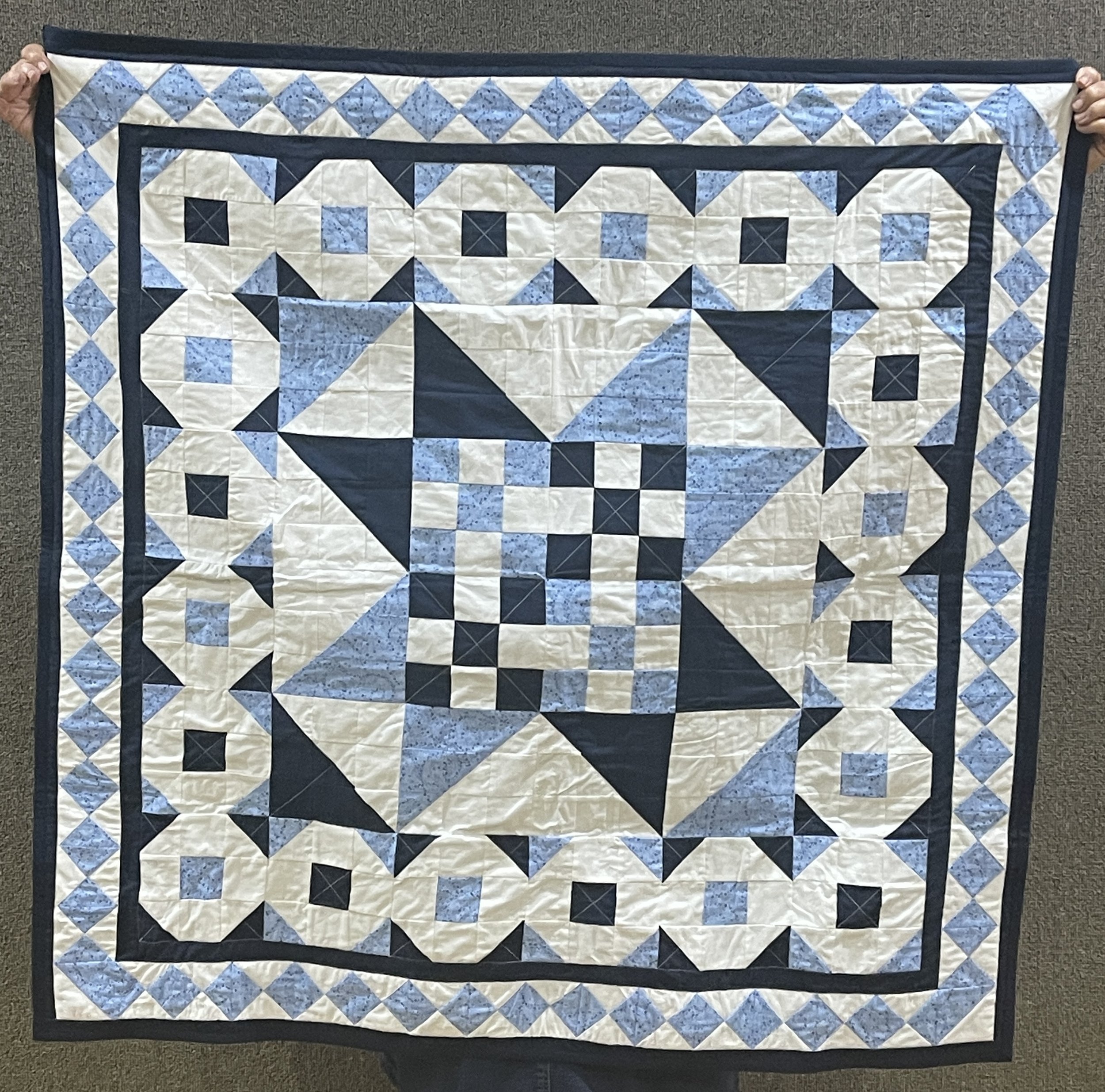 A baby quilt for a friend's grand baby.