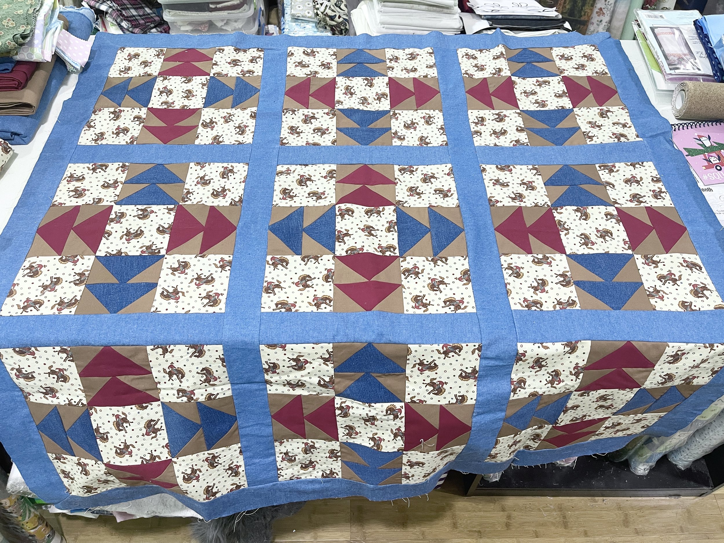 A quilt for a friend's grand baby.