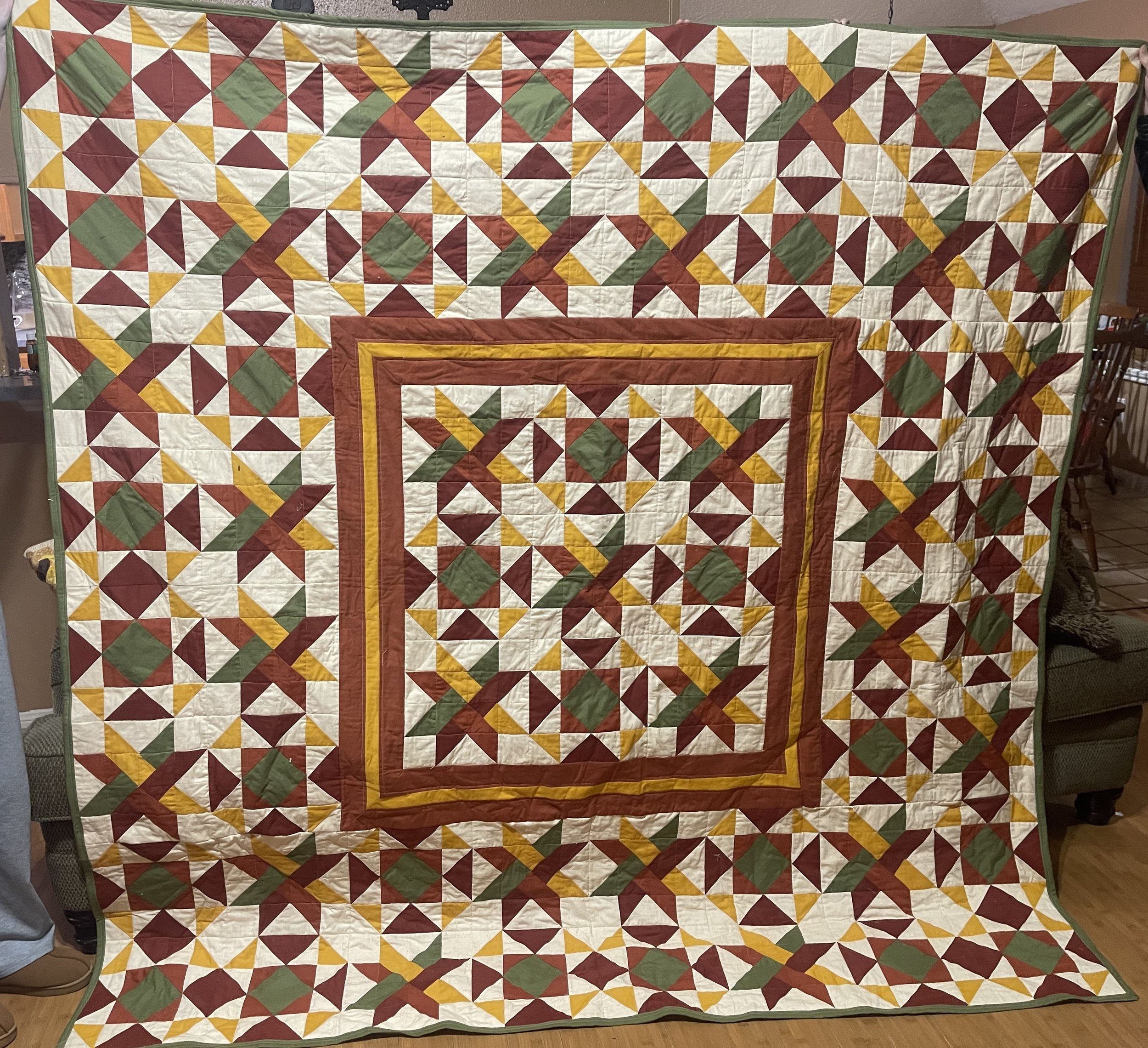 Grandson's Christmas quilt.