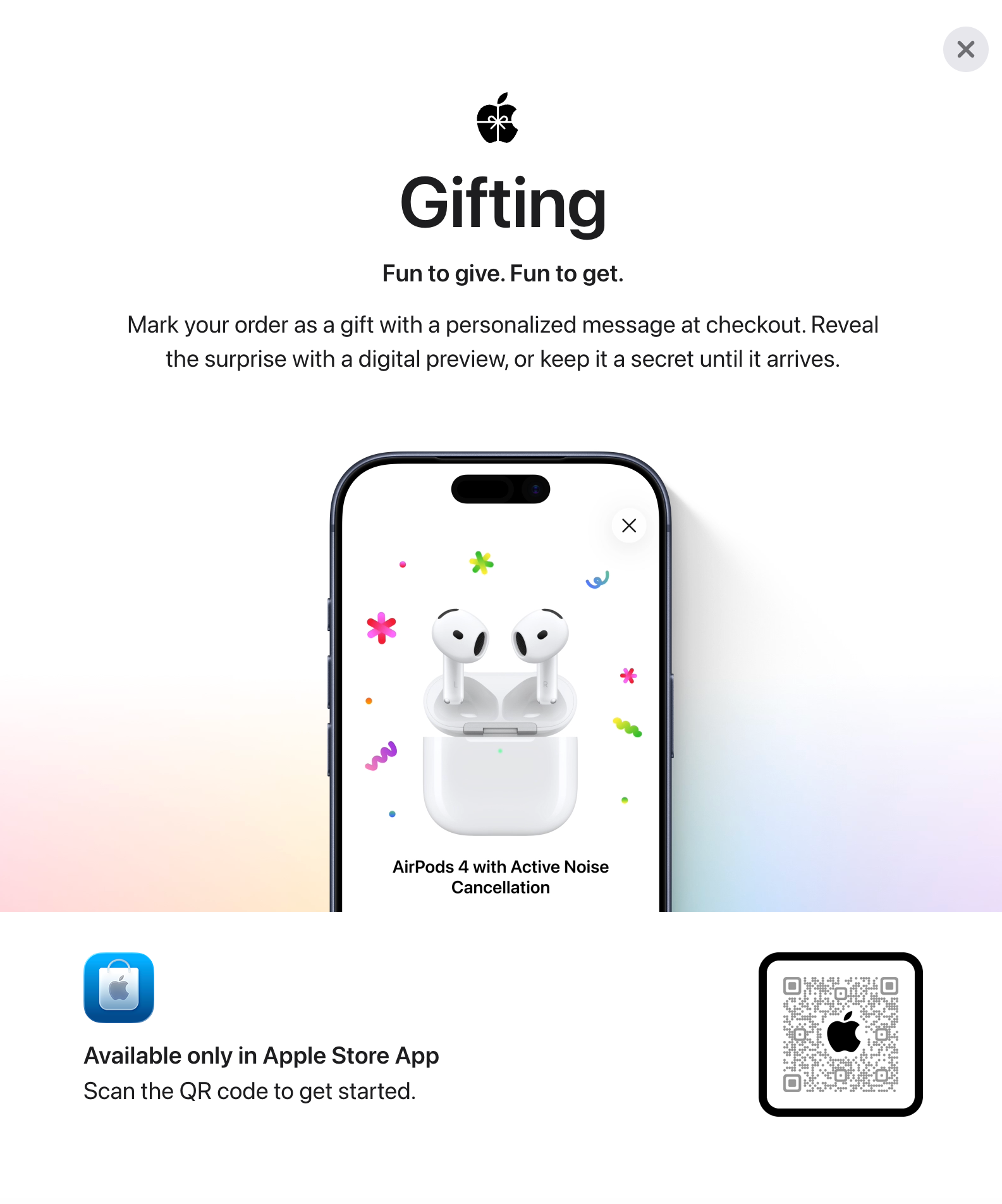 The QR code experience that drives customers from web to app