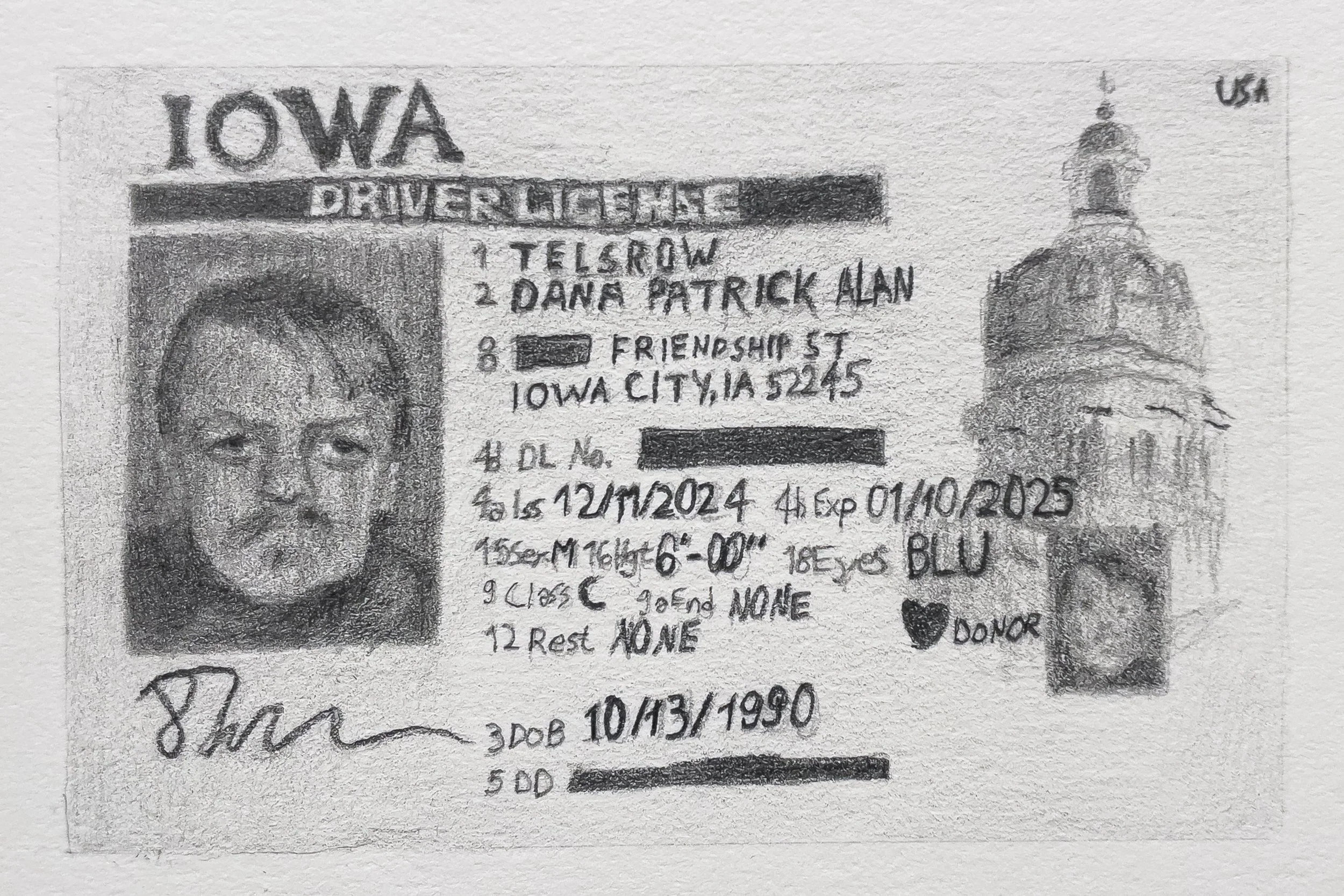 Temporary Driver's License - 2025