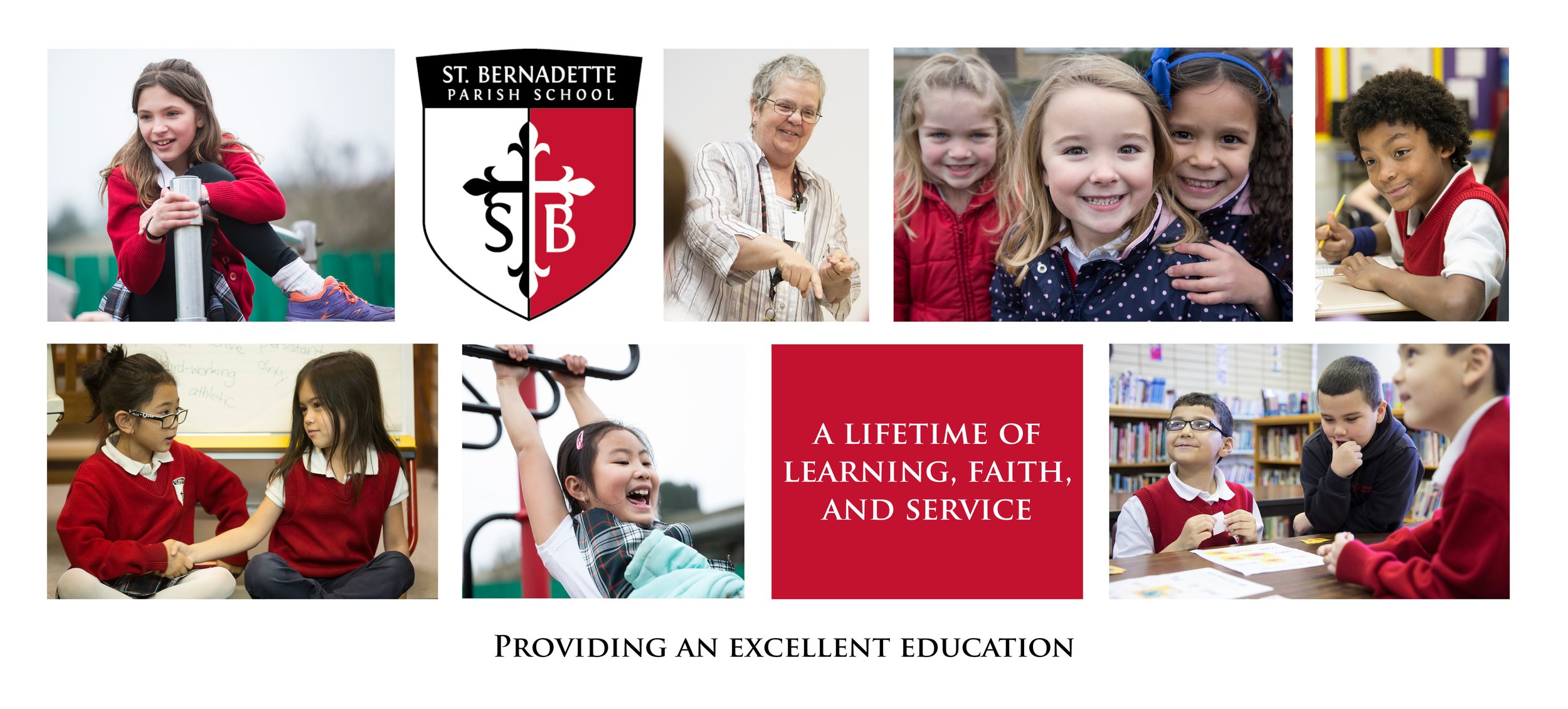 Client: St. Bernadette School; Tool: Adobe InDesign