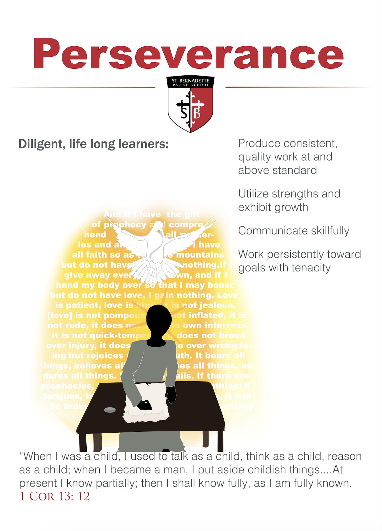 Client: St. Bernadette School; Tool: Adobe Illustrator and InDesign