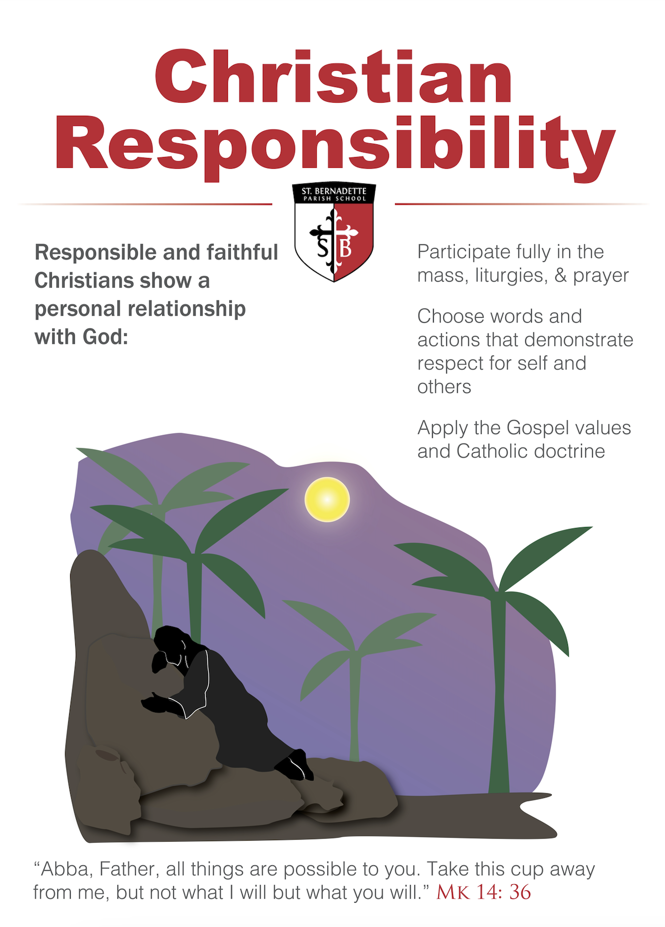 Client: St. Bernadette School; Tool: Adobe Illustrator and InDesign