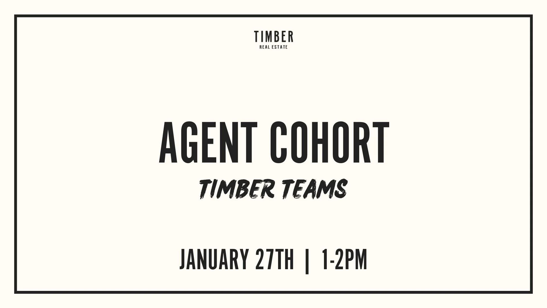 Timber Teams Cohort