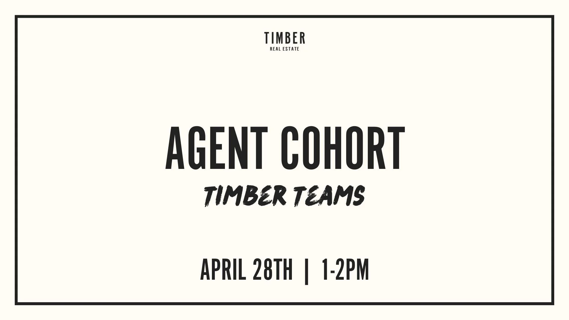 Timber Teams Cohort