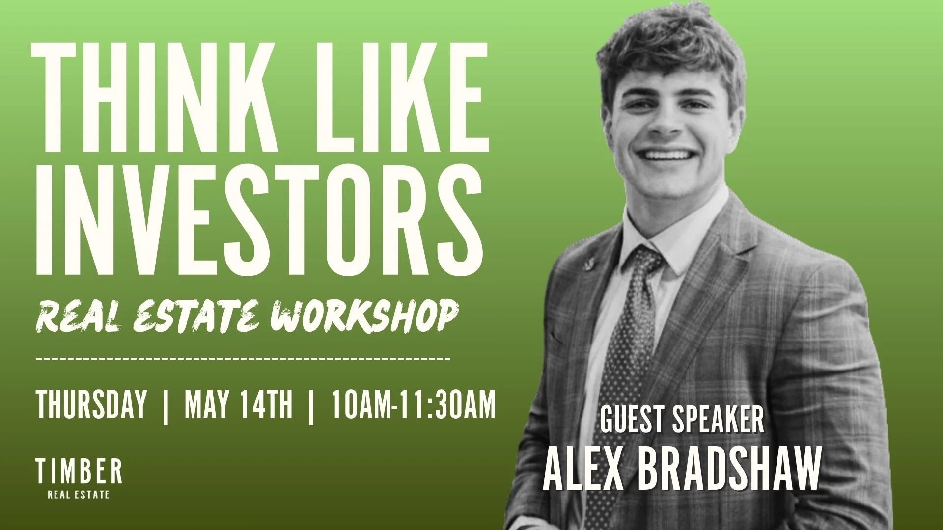Think Like an Investor | WORKSHOP w/ Alex Bradshaw