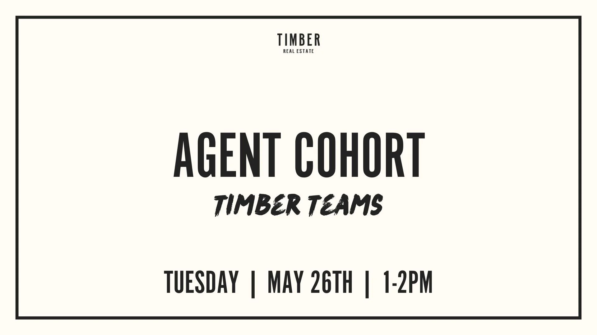 Timber Teams Cohort