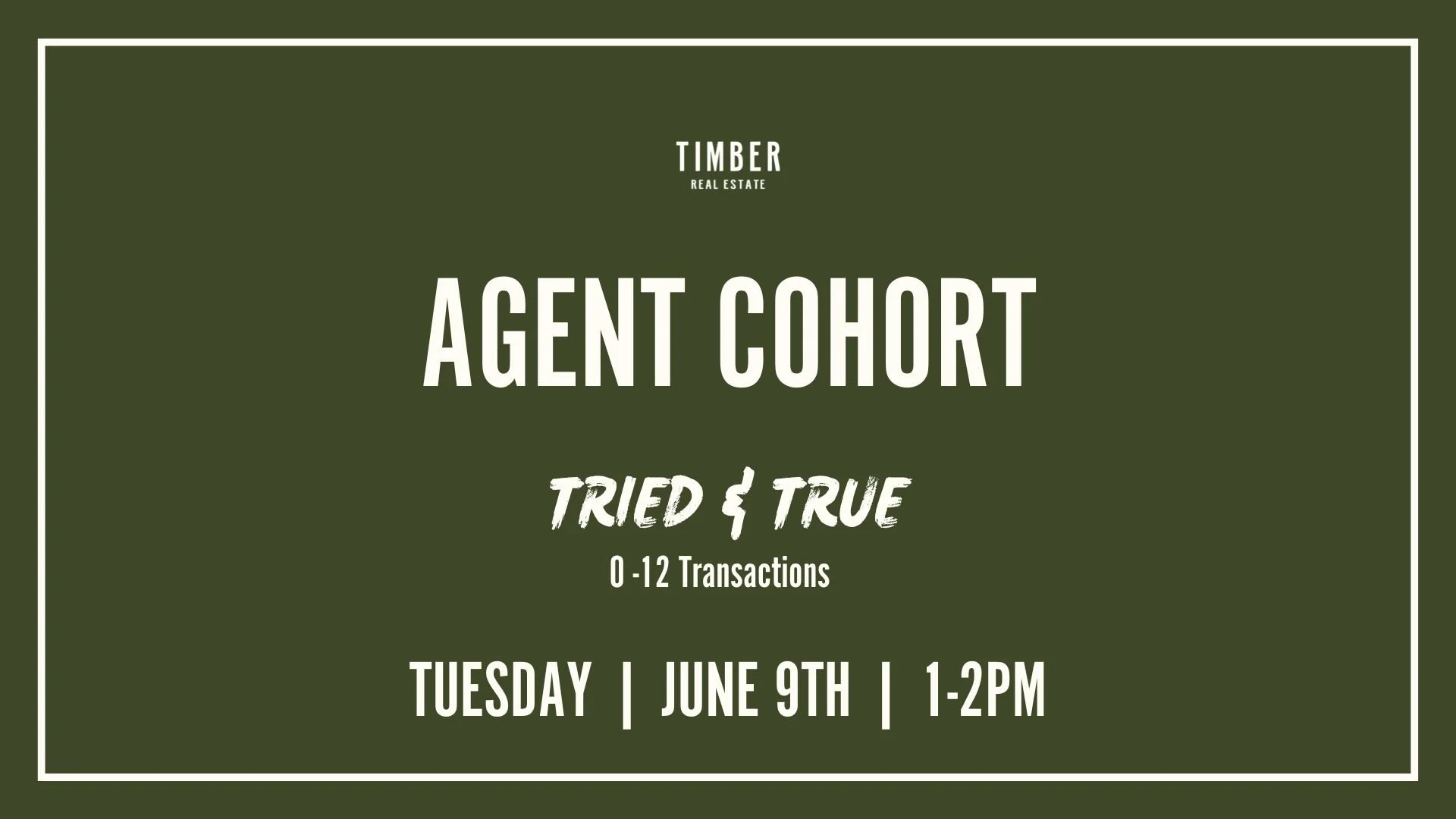 Tried &amp; True Cohort